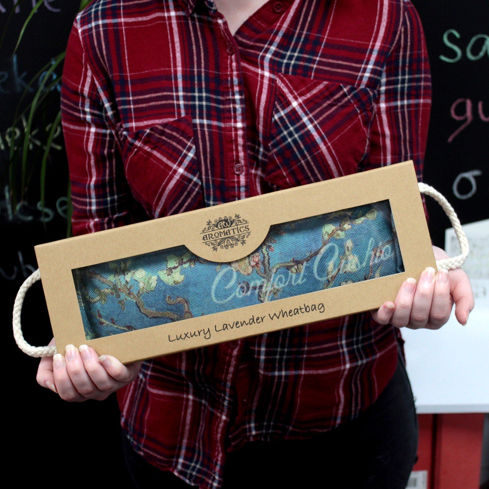 Prabangus levandų kviečių maišelis dovanų dėžutėje – Mėlynas dangus RELAX - Image 7