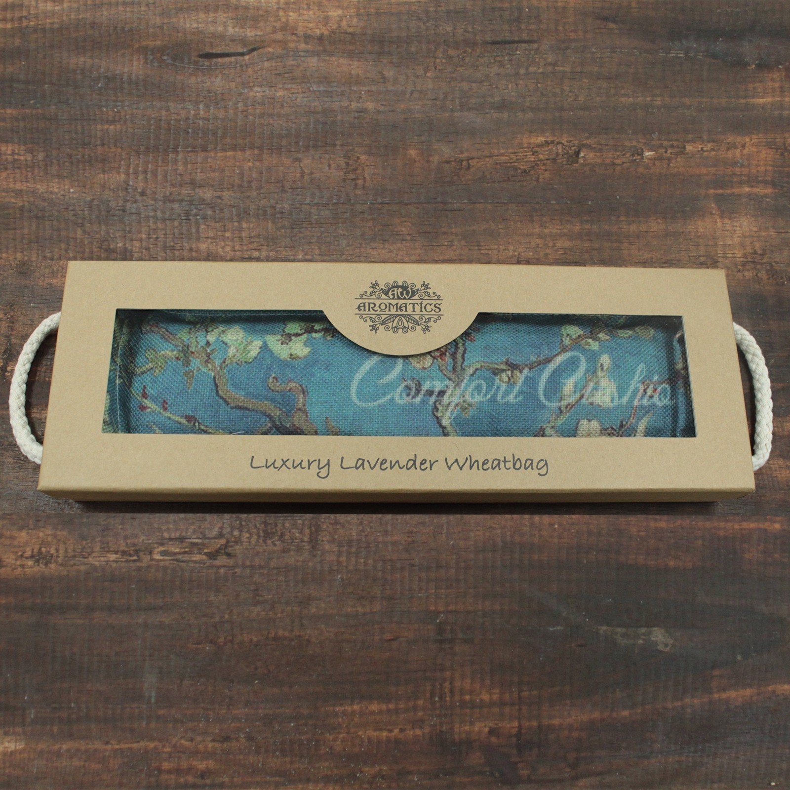 Alternative view of Prabangus levandų kviečių maišelis dovanų dėžutėje – Žiedai