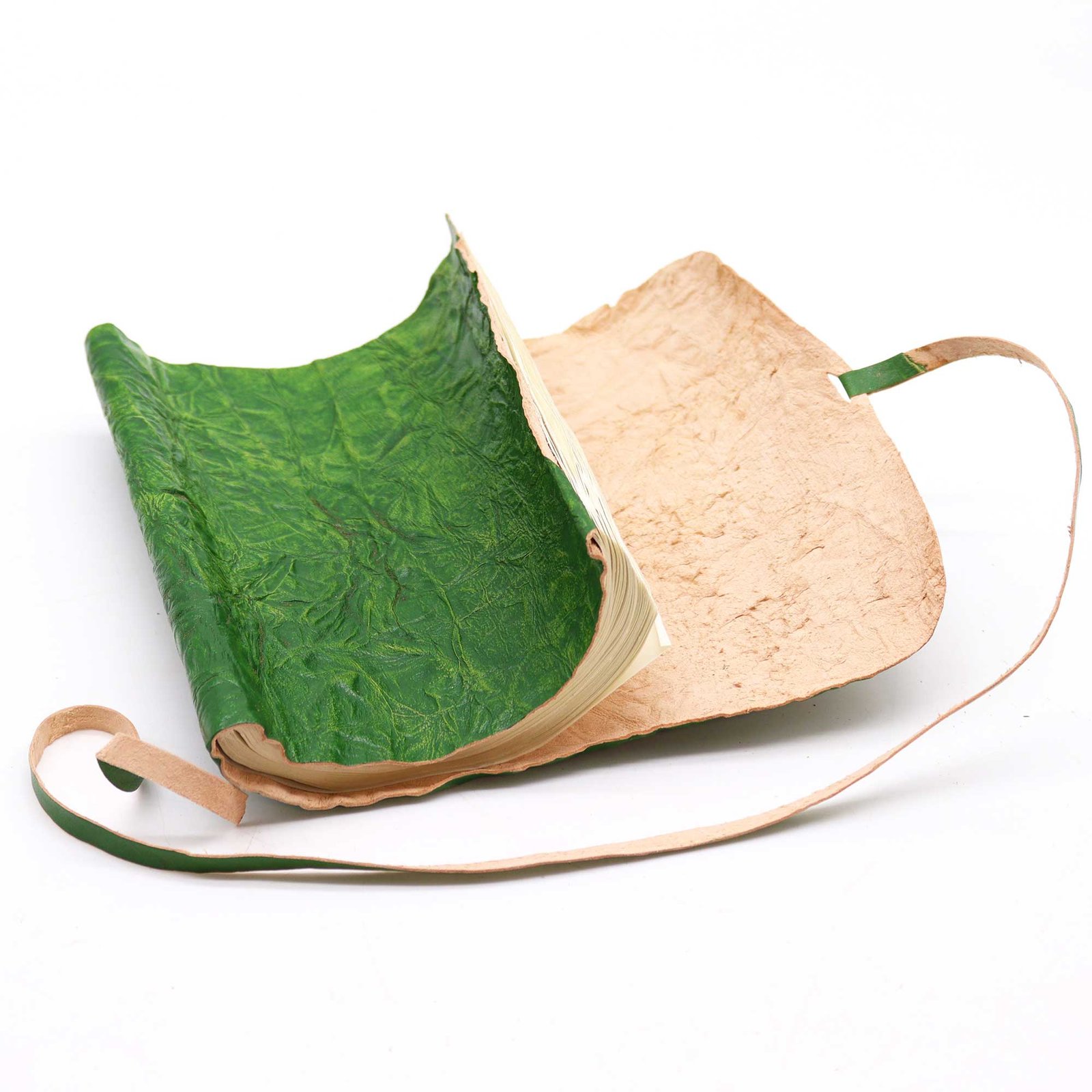 Alternative view of Susukta odinė kelioninė užrašų knygelė - 96 puslapiai - 21x15cm