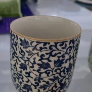 Alternative view of Žolelių arbatiniai puodeliai - Mėlynas raštas