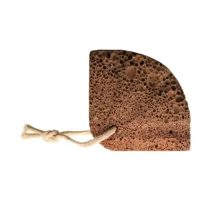 Vulkaninis pėdų akmuo – kriauklės forma