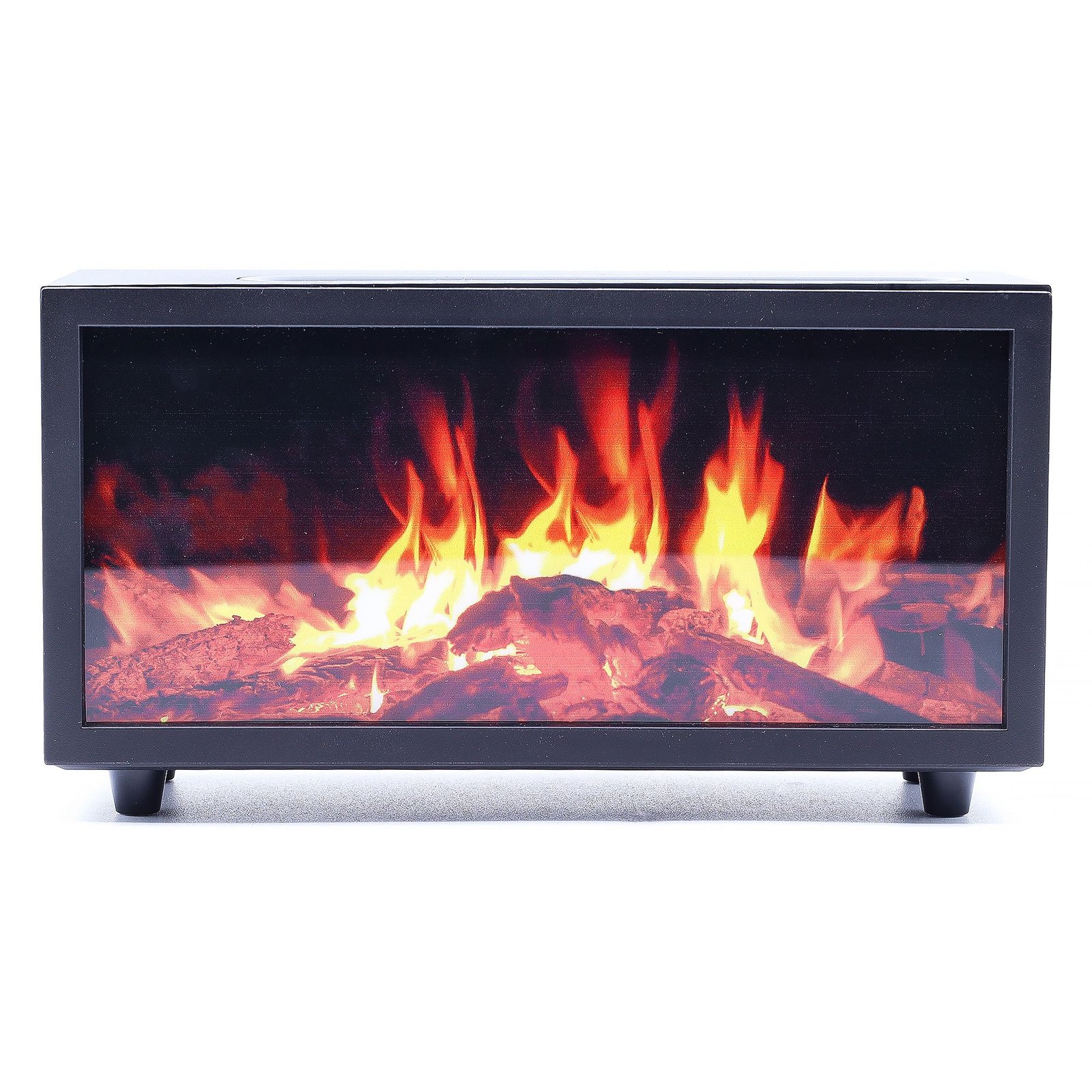 Liepsnos Efekto Aromadifuzorius su Paukščių Giesmėmis – Juodas, USB, Spalvų Kaita