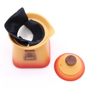 Šventyklos arbatinuko rinkinys „Orange Earth“ – ritualinei arbatos magijai