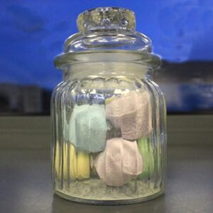 Alternative view of Stiklinis saldainių indas „Vertikalūs Rumbeliai“ – magiškam skanumynų saugojimui