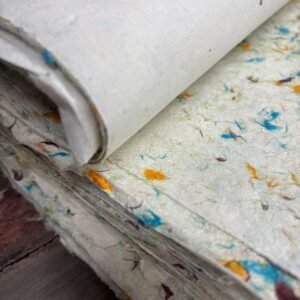 Žalias Lokta rankų darbo popierius – gyvos gamtos prisilietimas (51×76 cm)