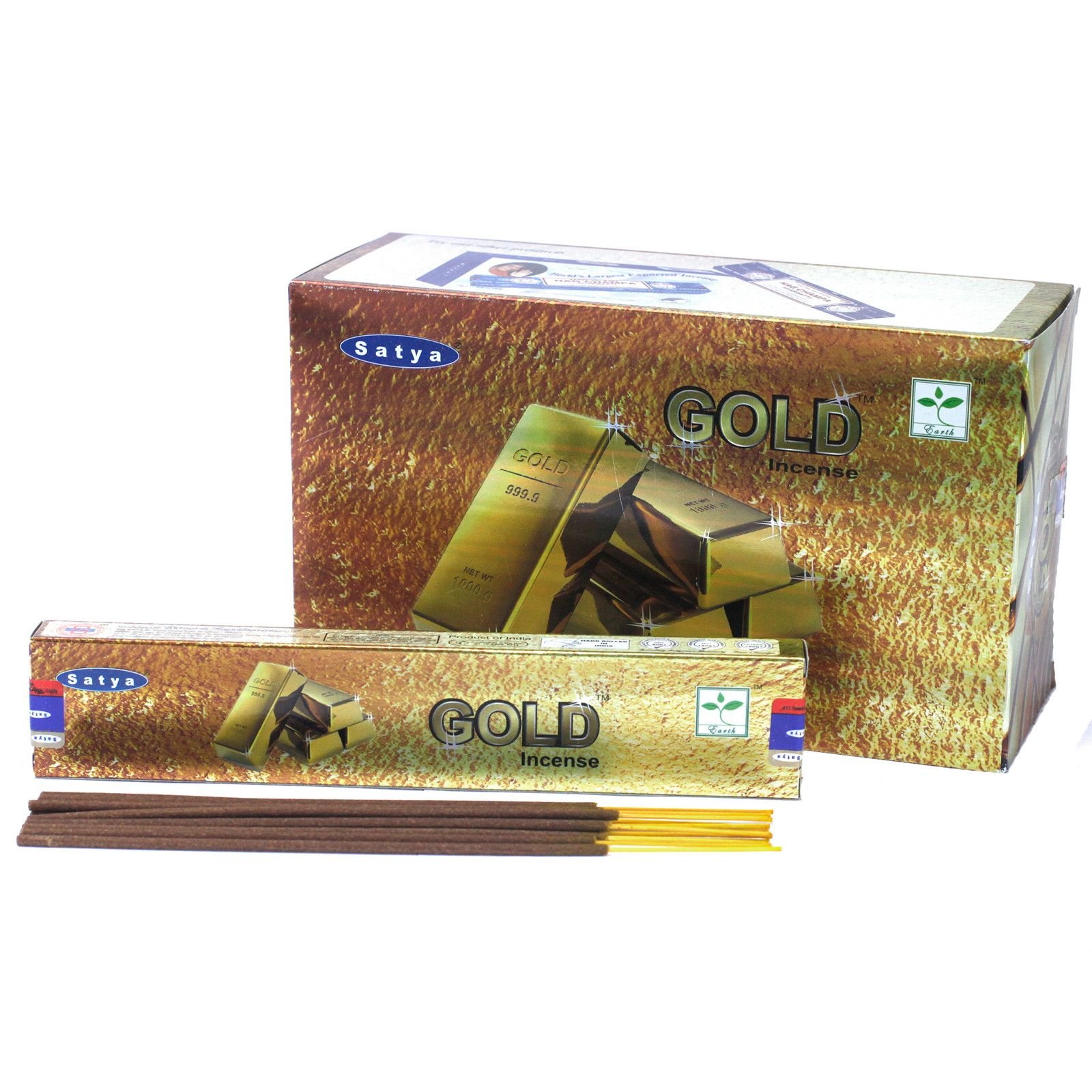 Alternative view of Smilkalų lazdelės „Satya Gold“ – auksinis jaukumo ir tylos ritualas