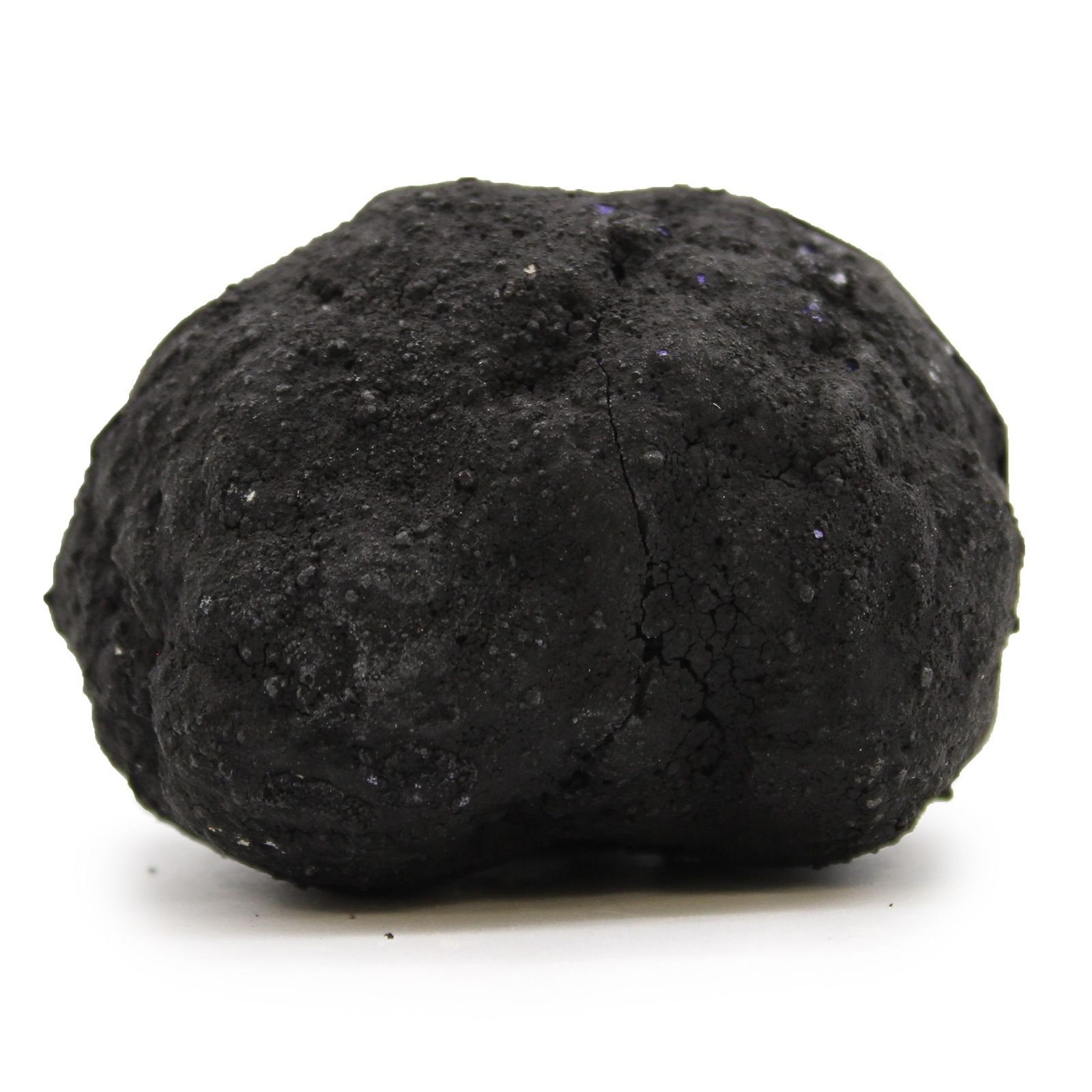 Alternative view of Mėlyna dažyto kalcito geoda „Black Rock“ – mažas žemės ir šviesos stebuklas