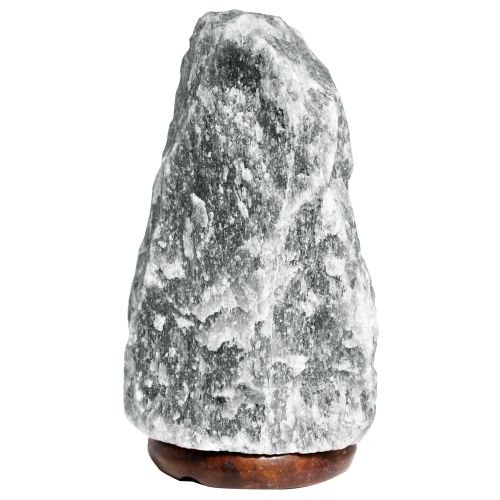 Himalajų druskos lempa „Grey Himalayan Salt Lamp“ – 2–3 kg ramybės šviesa