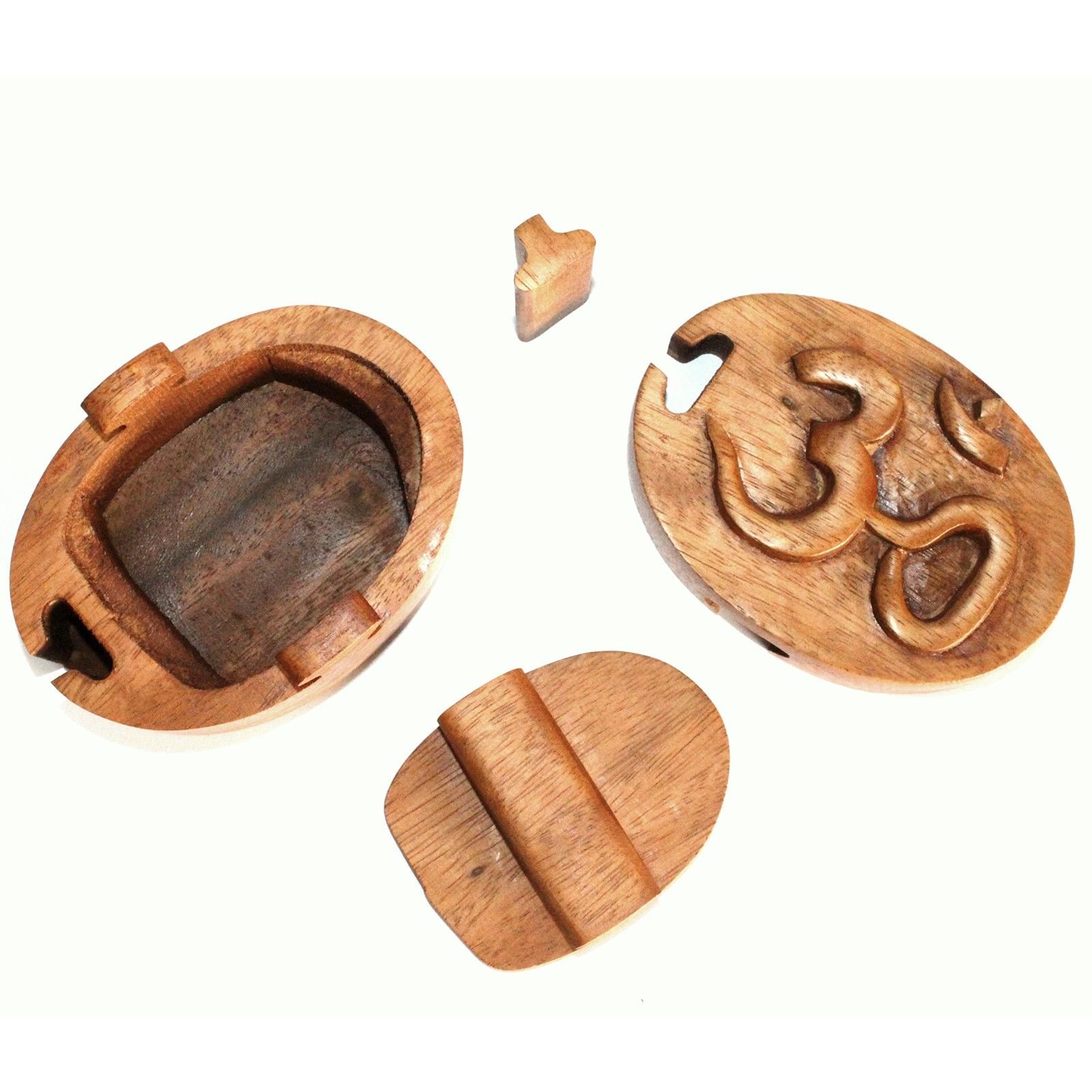 Alternative view of Balio „Om“ magic dėžutė iš saman medžio – mažas ritualo slėpinys