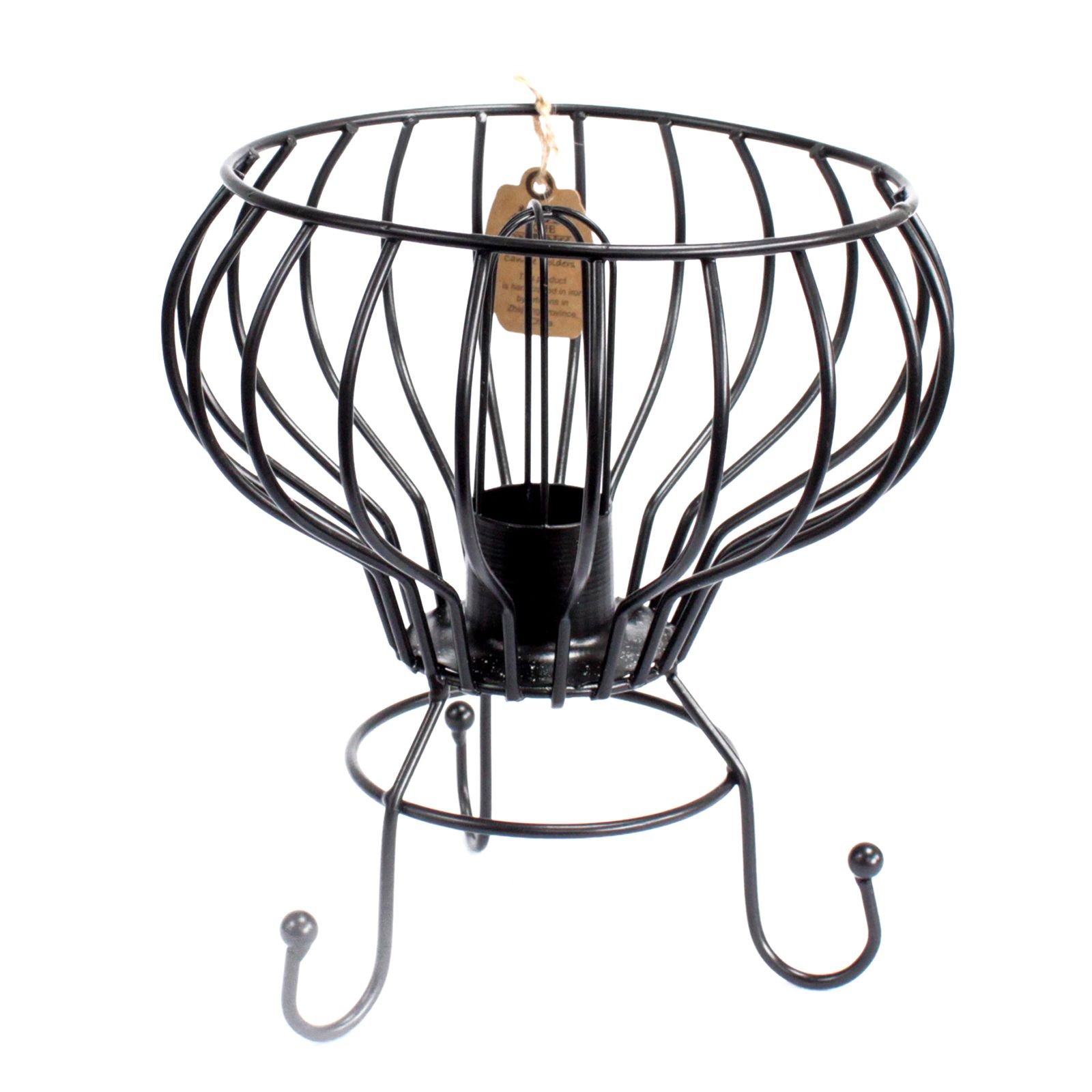 Druskos akmens židinio tipo lempa „Low Salt Rock Brazier Lamp“ – balto druskos akmens švytėjimas