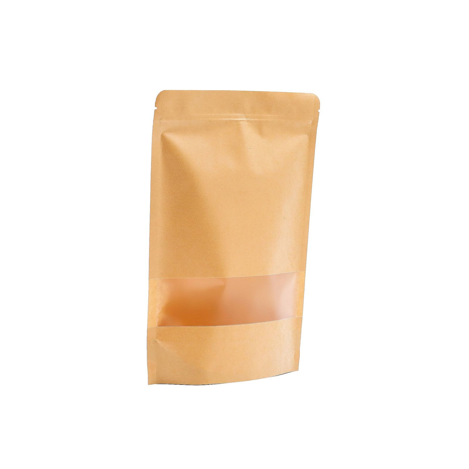 Kraft popieriaus maišeliai su langeliu „10x Kraft Window Bag“ – 18 × 26 cm dovanų įpakavimui