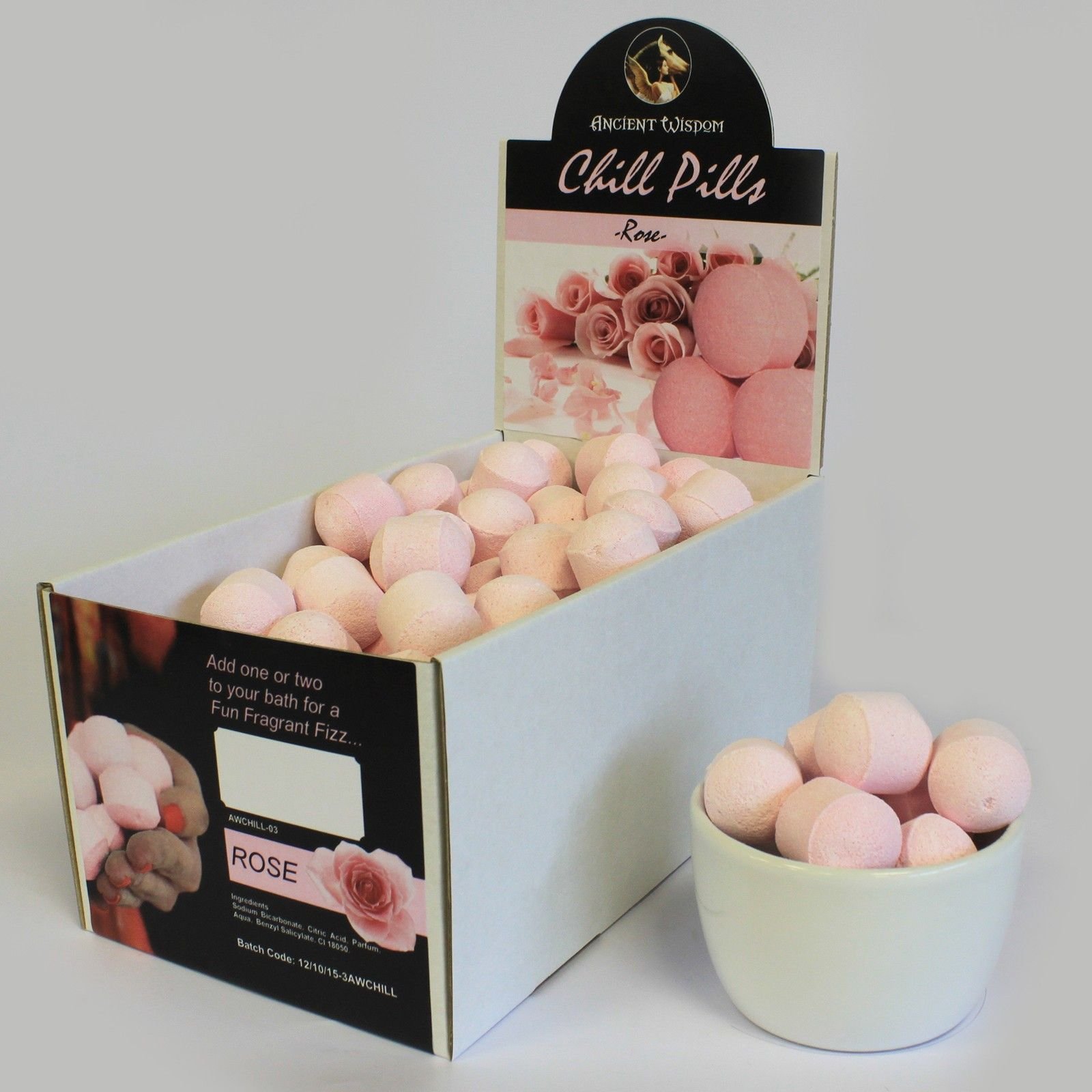 Alternative view of Vonios putoklių dėžutė „Rose“ – 1,3 kg rožinės ramybės ritualas