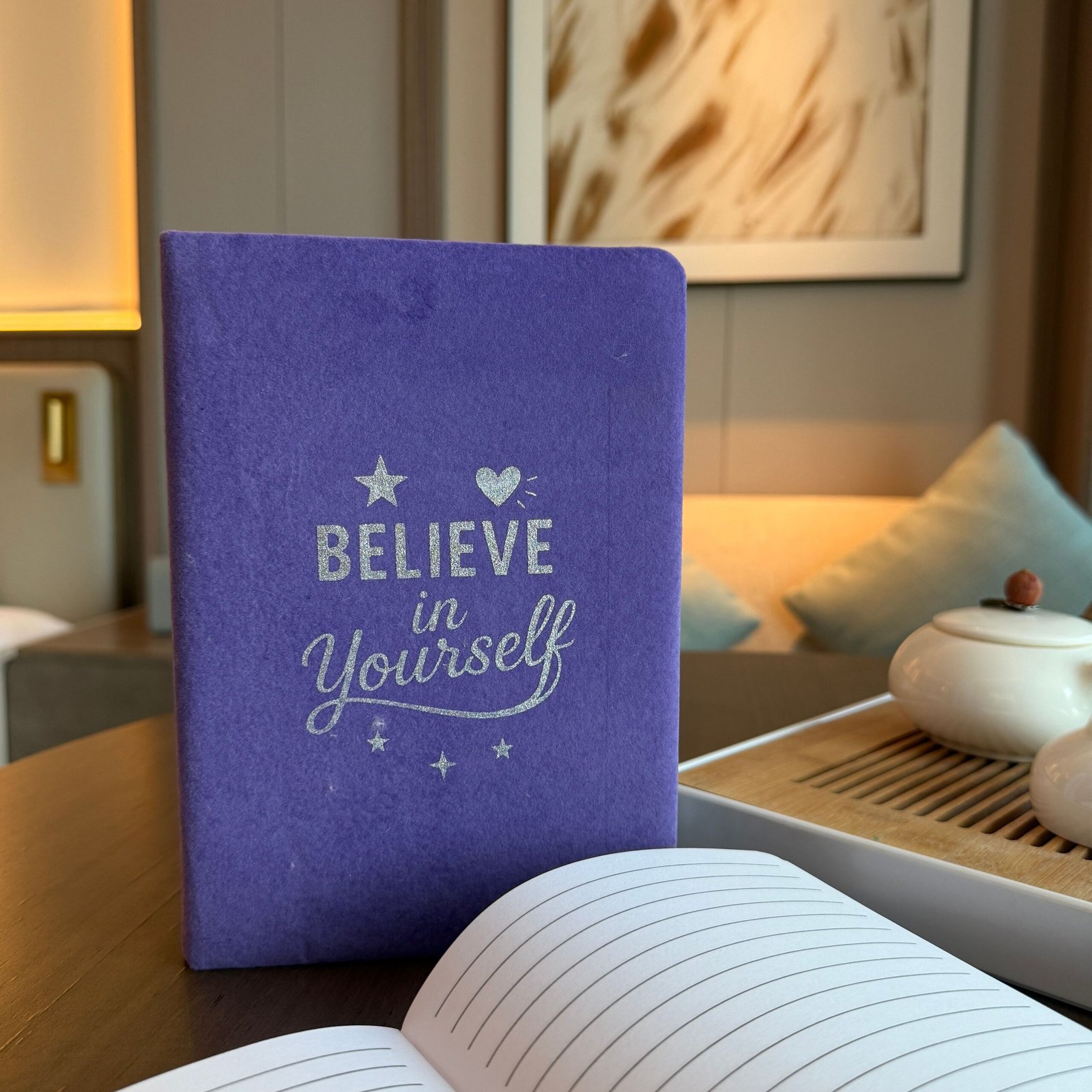 Užrašinė „Lavender Velvet“ – 80 puslapių violetinės ramybės ir pasitikėjimo ritualas - Image 3