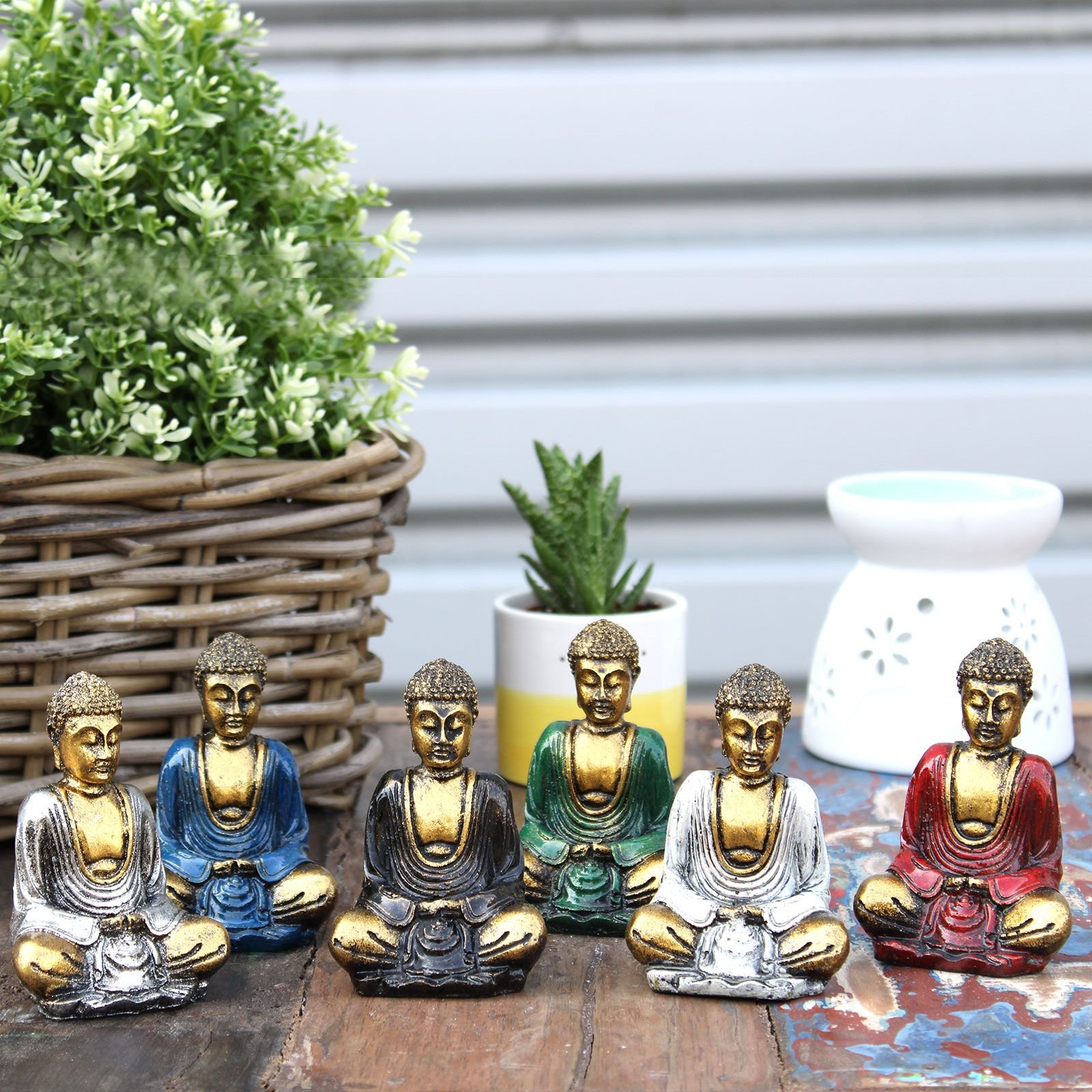 Alternative view of Auksinė mini Budos figūrėlė „Gold Mini Buddha“ – mažas ramybės ir šviesos akcentas