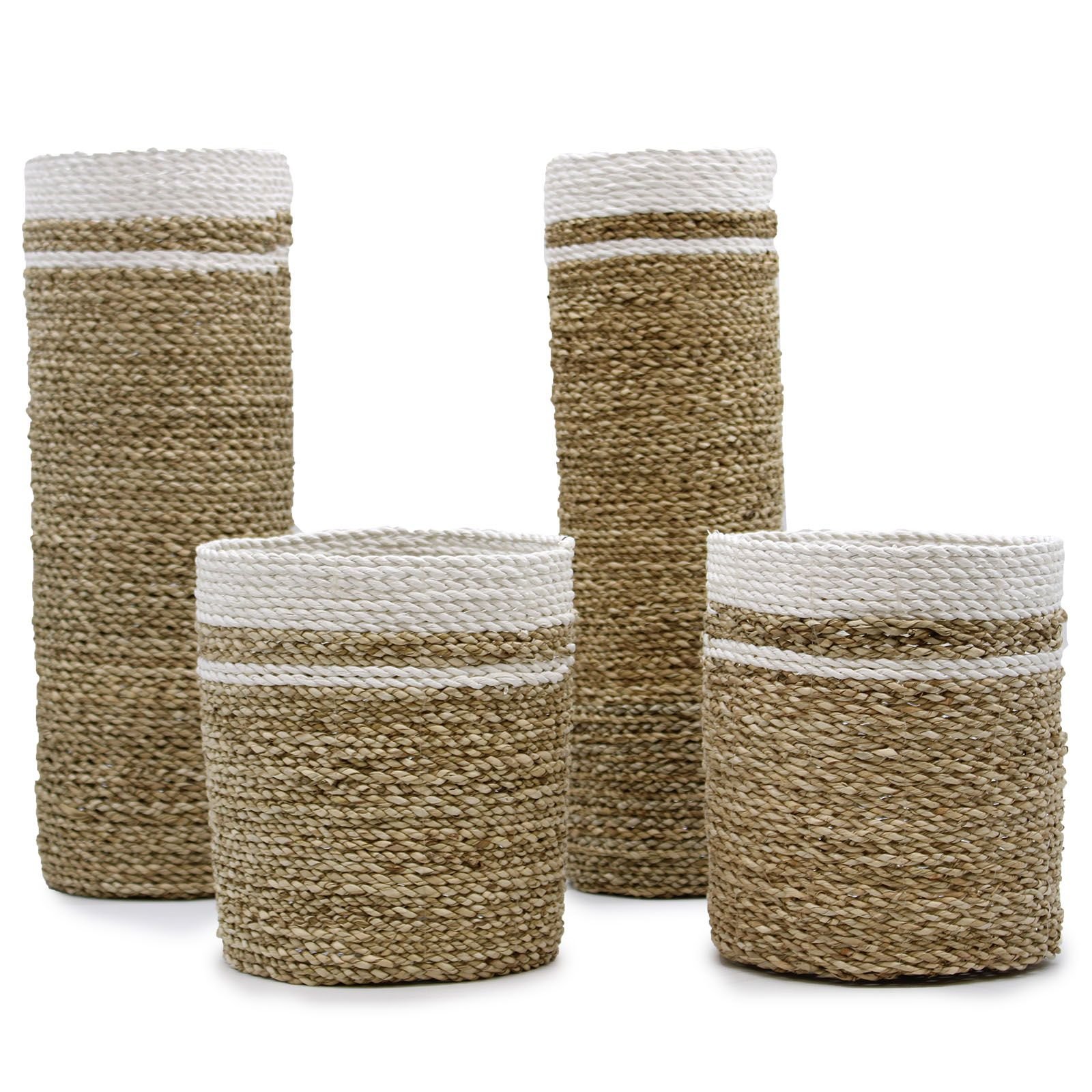 Jūržolių vazų ir indų rinkinys „Seagrass Set“ – natūrali namų ramybės kompozicija