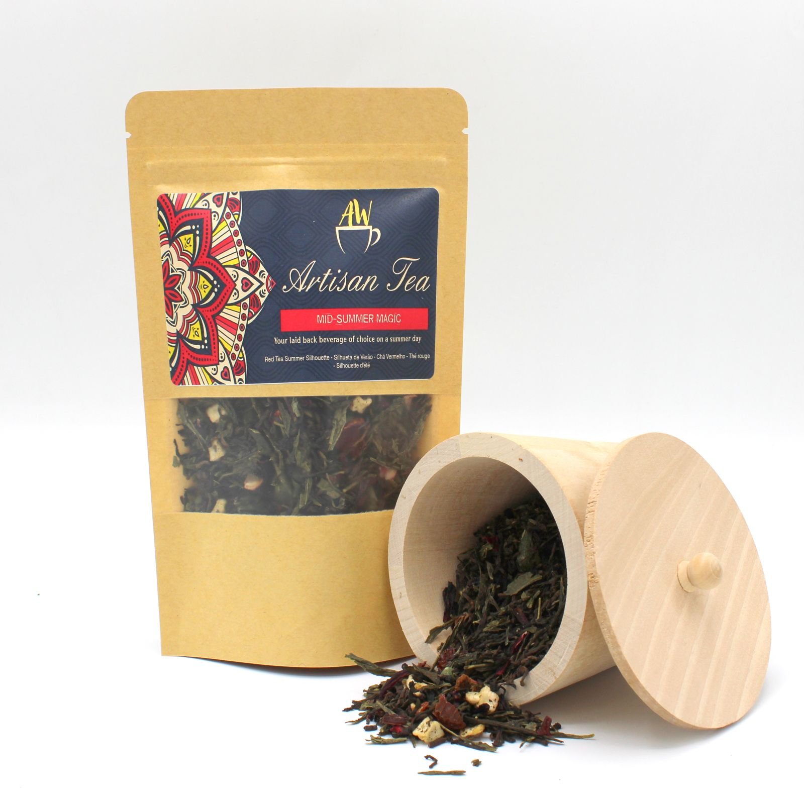 Arbatos mišinys „Mid-summer Magic“ 50 g – vidurvasario vaisių ir žolelių paslaptis