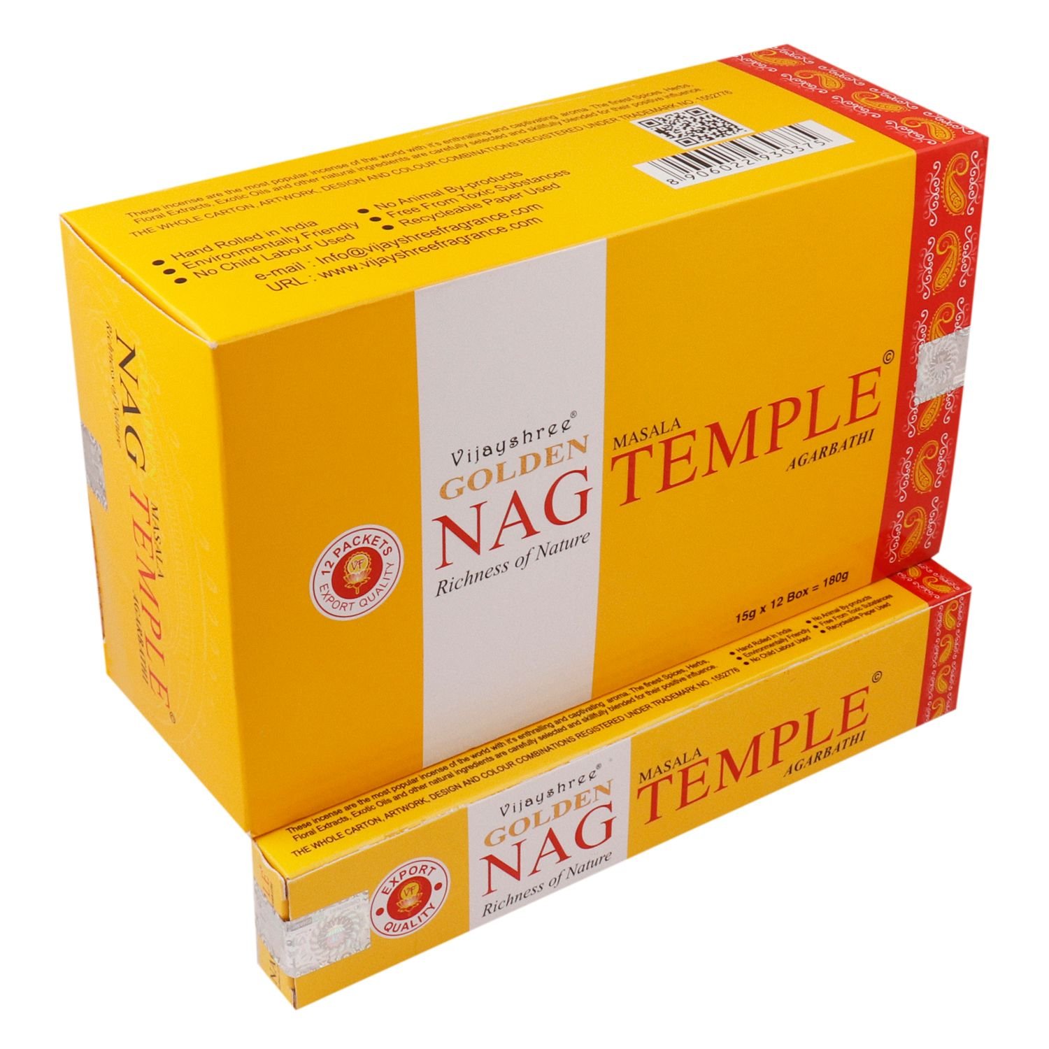 Alternative view of Smilkalų lazdelės „Golden Nag Temple“ – šventiško ritualo aromatas, 15 g