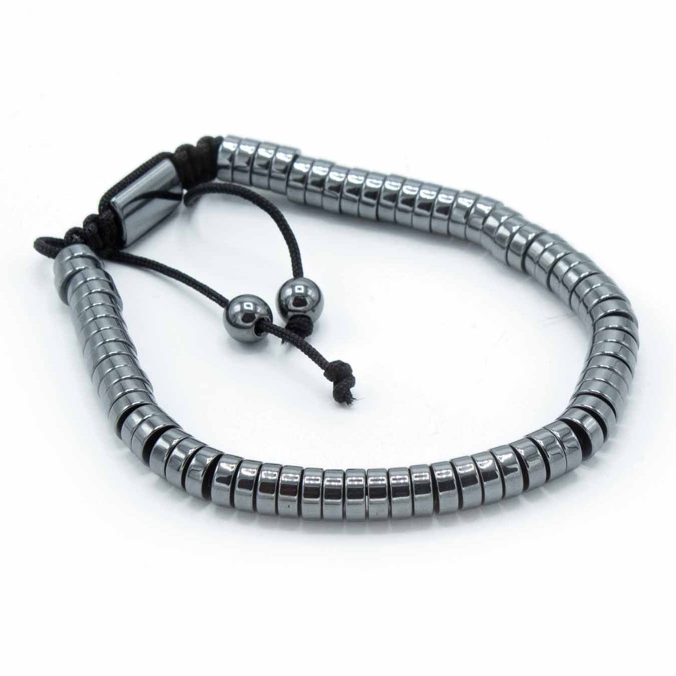 Alternative view of Magnetinė hematito Shamballa apyrankė „Rato paslaptis“ – energijos ir harmonijos simbolis