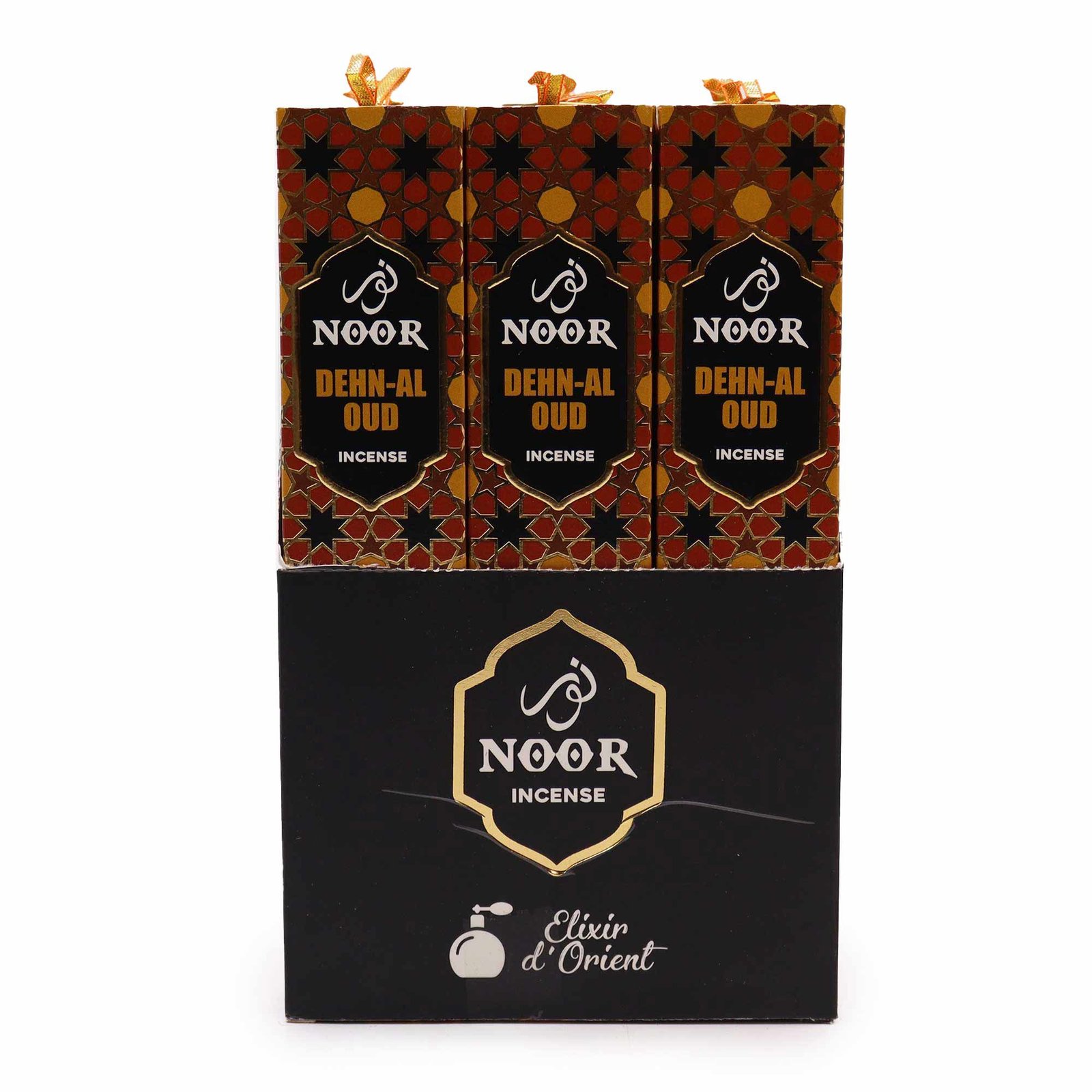 Premium smilkalų lazdelės „Noor Oud“ – sodrus Dehn-Al Oud aromato ritualas