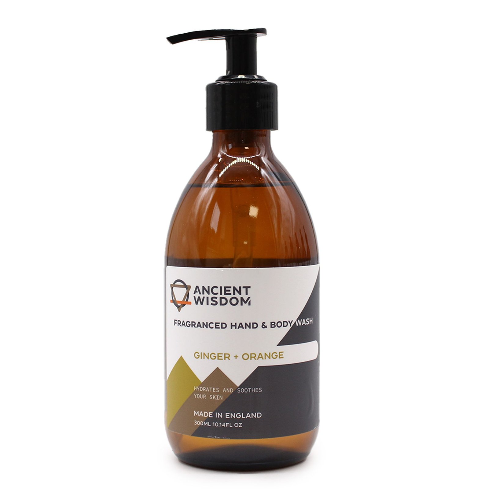 Kvapusis rankų ir kūno prausiklis „Ginger & Orange“ – gaivus citrusų ir imbiero ritualas, 300 ml