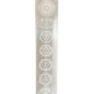 Alternative view of Selenito įkrovimo plokštelė „Chakra“ – 20 cm šviesos ir ramybės ritualui