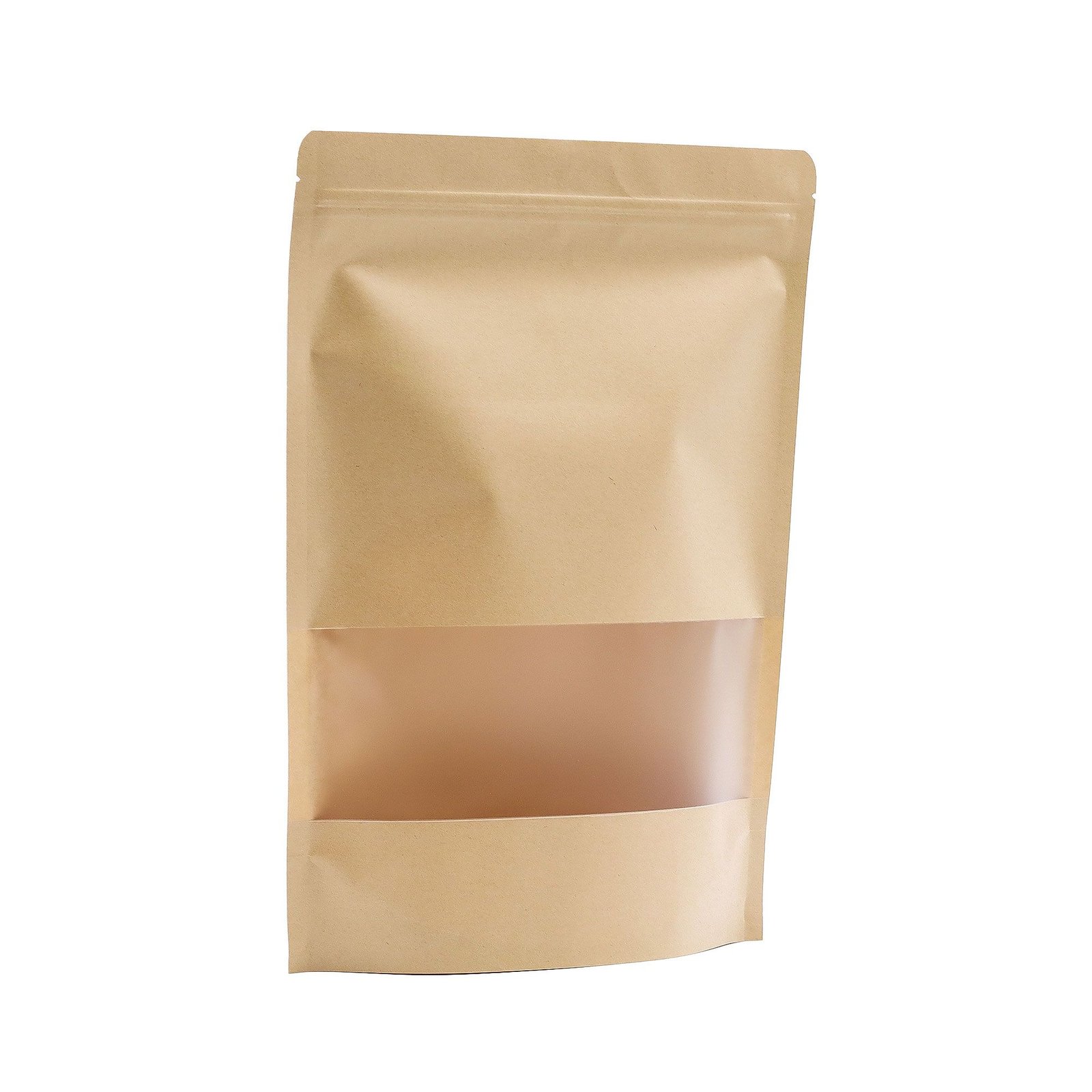 Kraft popieriaus maišeliai su langeliu „10x Kraft Window Bag“ – 25 × 35 cm dovanų įpakavimo akcentas