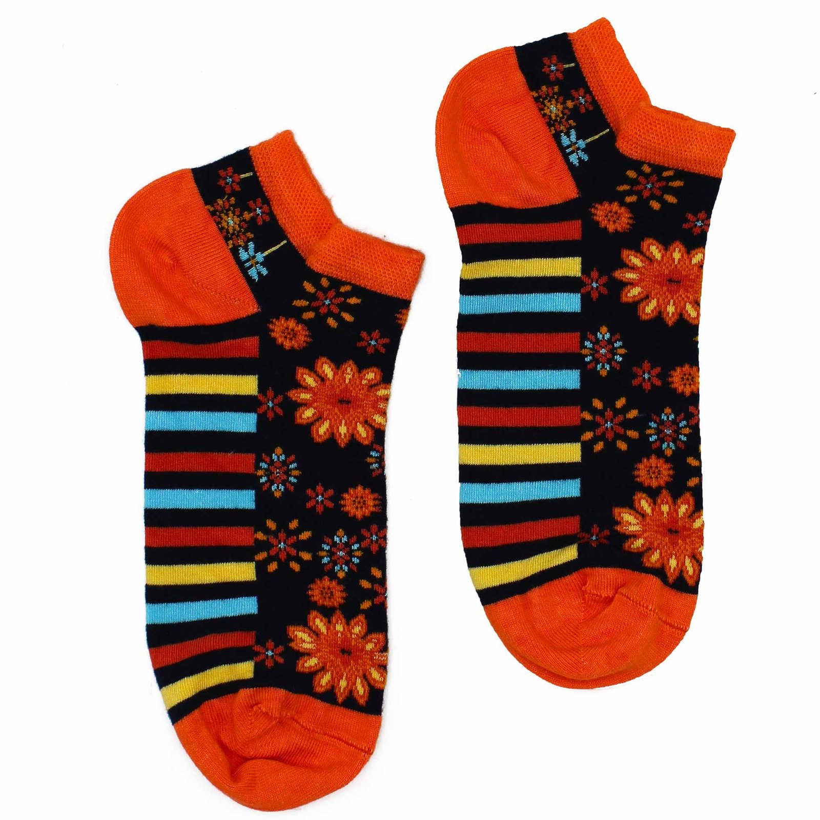 Alternative view of Bambukinės žemos kojinės „Mandala Flowers“ S/M (36–40) – švelnus kasdienės magijos prisilietimas