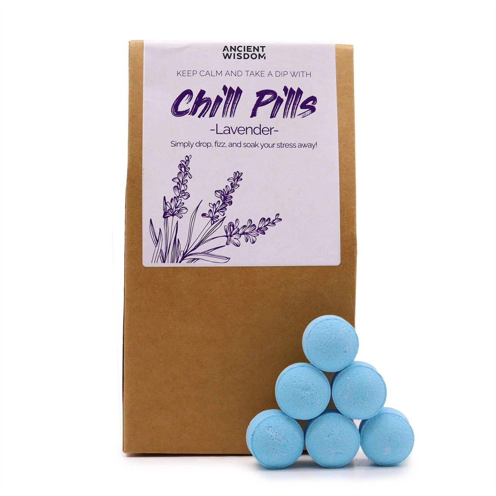 Vonios bombų dovanų rinkinys „Lavender“ – 350 g ramybės ritualas