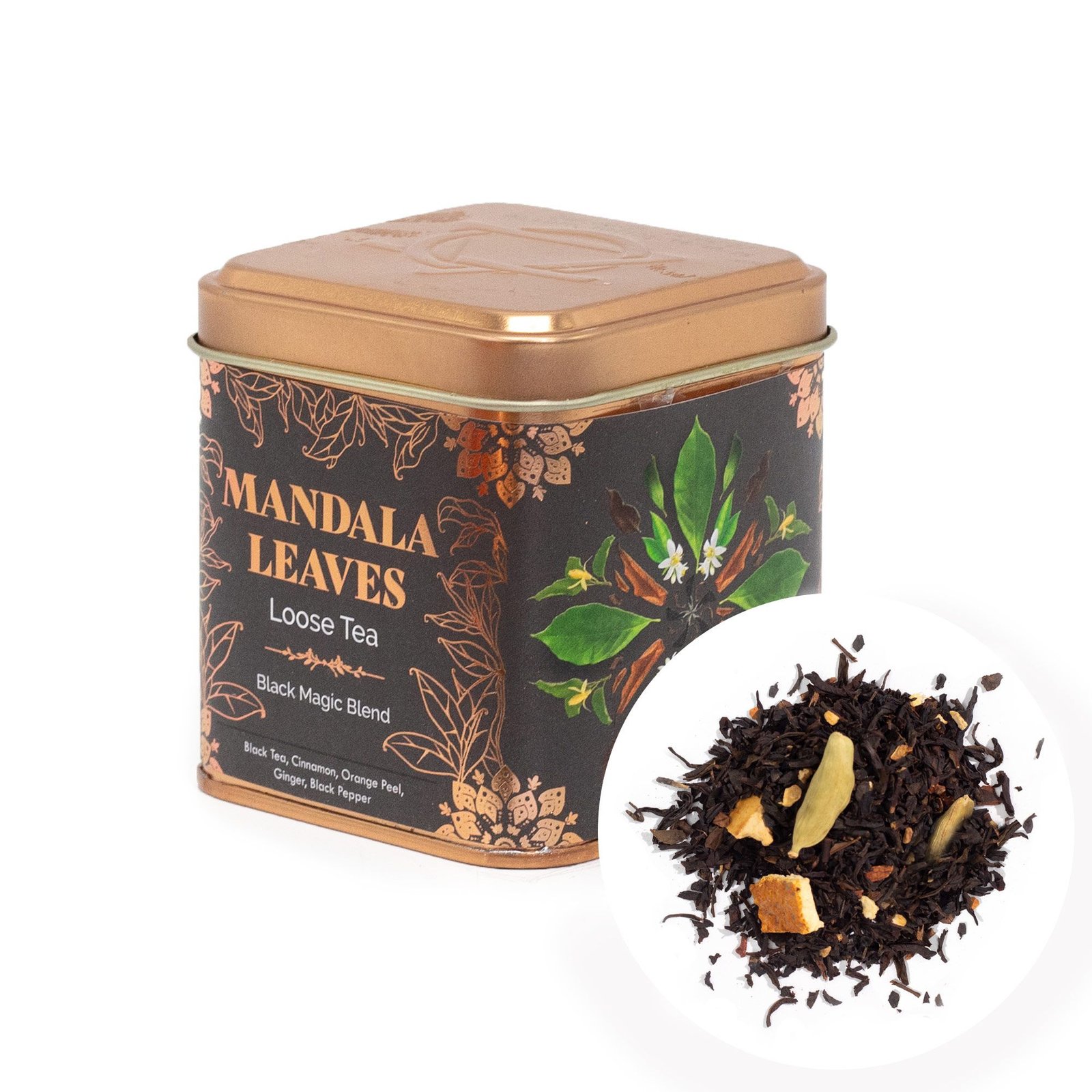 Juodosios magijos arbatos mišinys „Black Magic Blend“ – 50 g paslaptingo jaukumo skardinėje