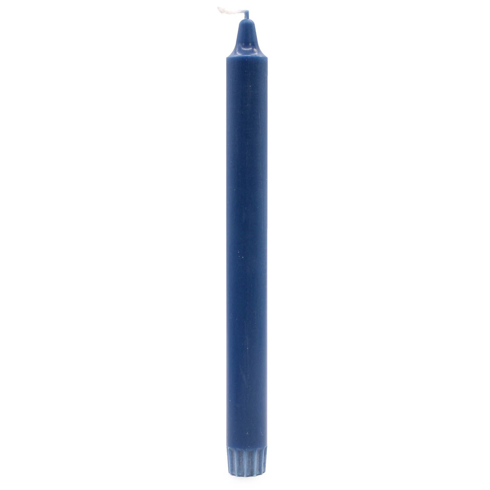 Alternative view of Natūralaus vaško stalo žvakė „Blue“ 25 × 2,3 cm – rami mėlynos šviesos akimirka