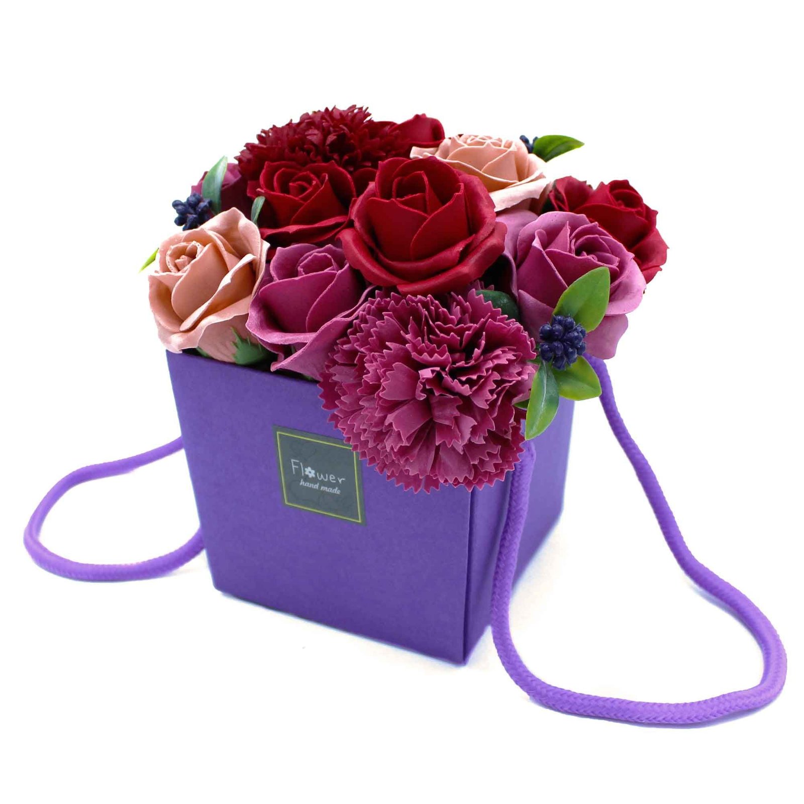 Muilo gėlių puokštė „Purple Flower Garden“ – violetinis vonios žiedų žavesys