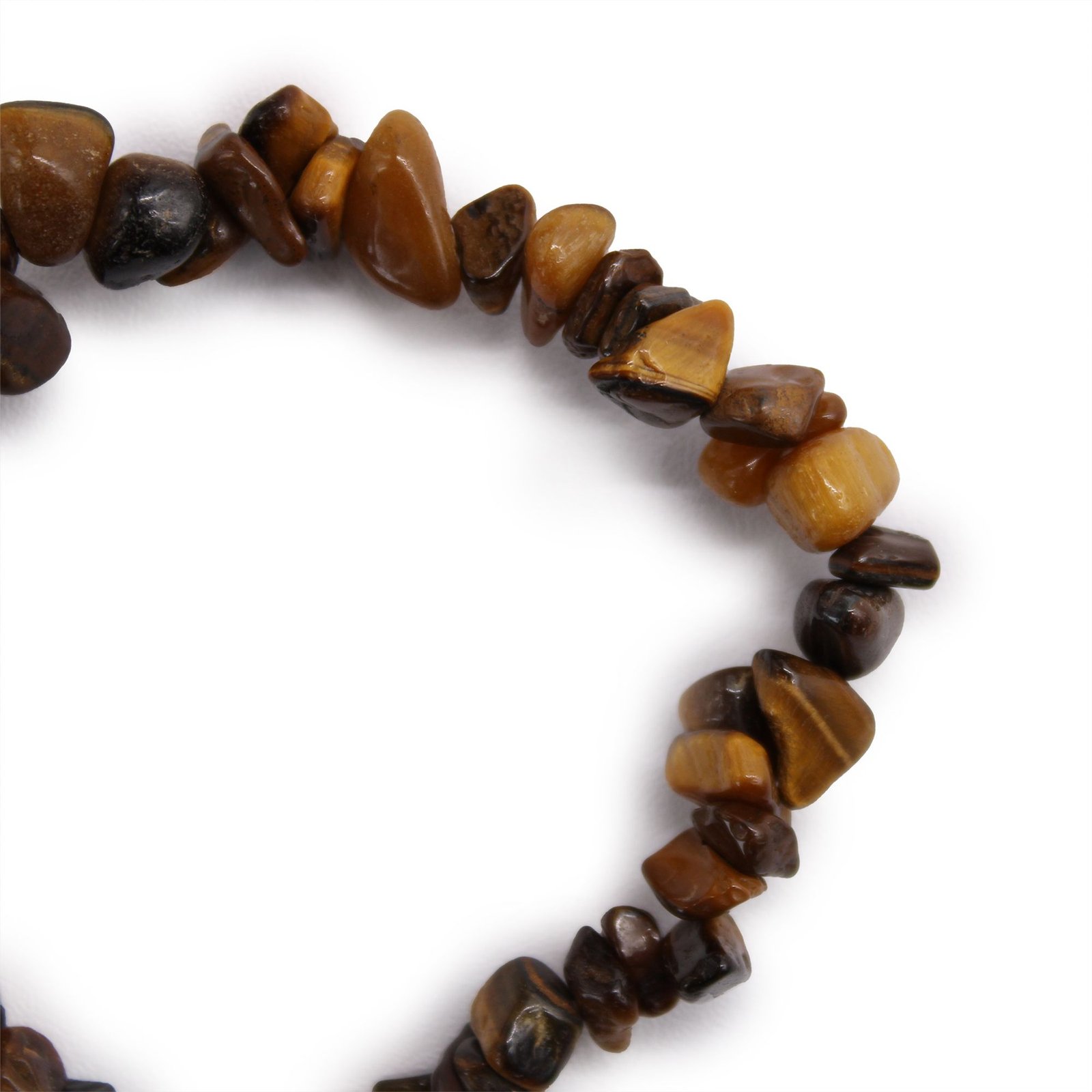 Alternative view of Tiger Eye chipstone apyrankė – žemiškos apsaugos ir šilto spindesio akcentas