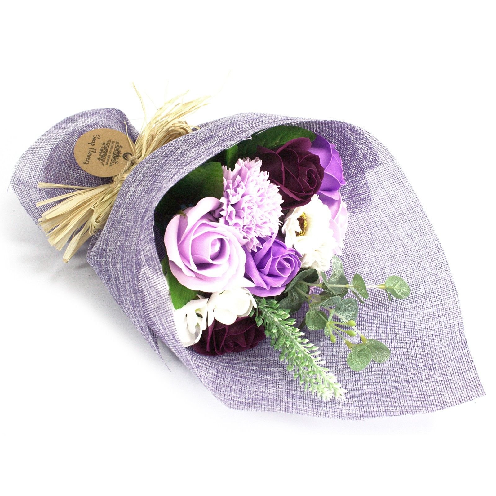 Muilo gėlių puokštė „Purple“ – violetinė vonios ceremonijos dovana