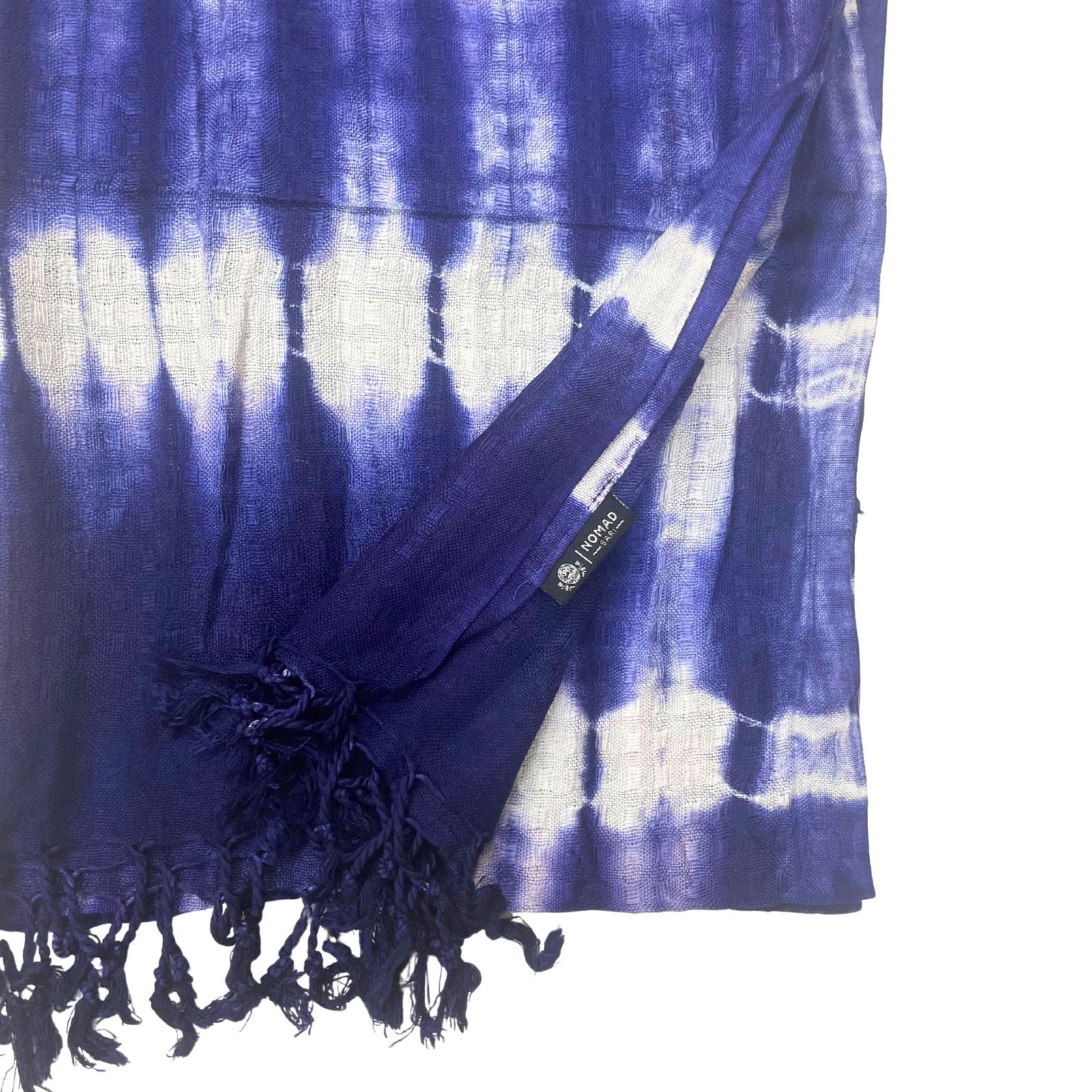 Alternative view of Boho stiliaus skara „Indigo Stripes“ – lengvas lino ir viskozės prisilietimas