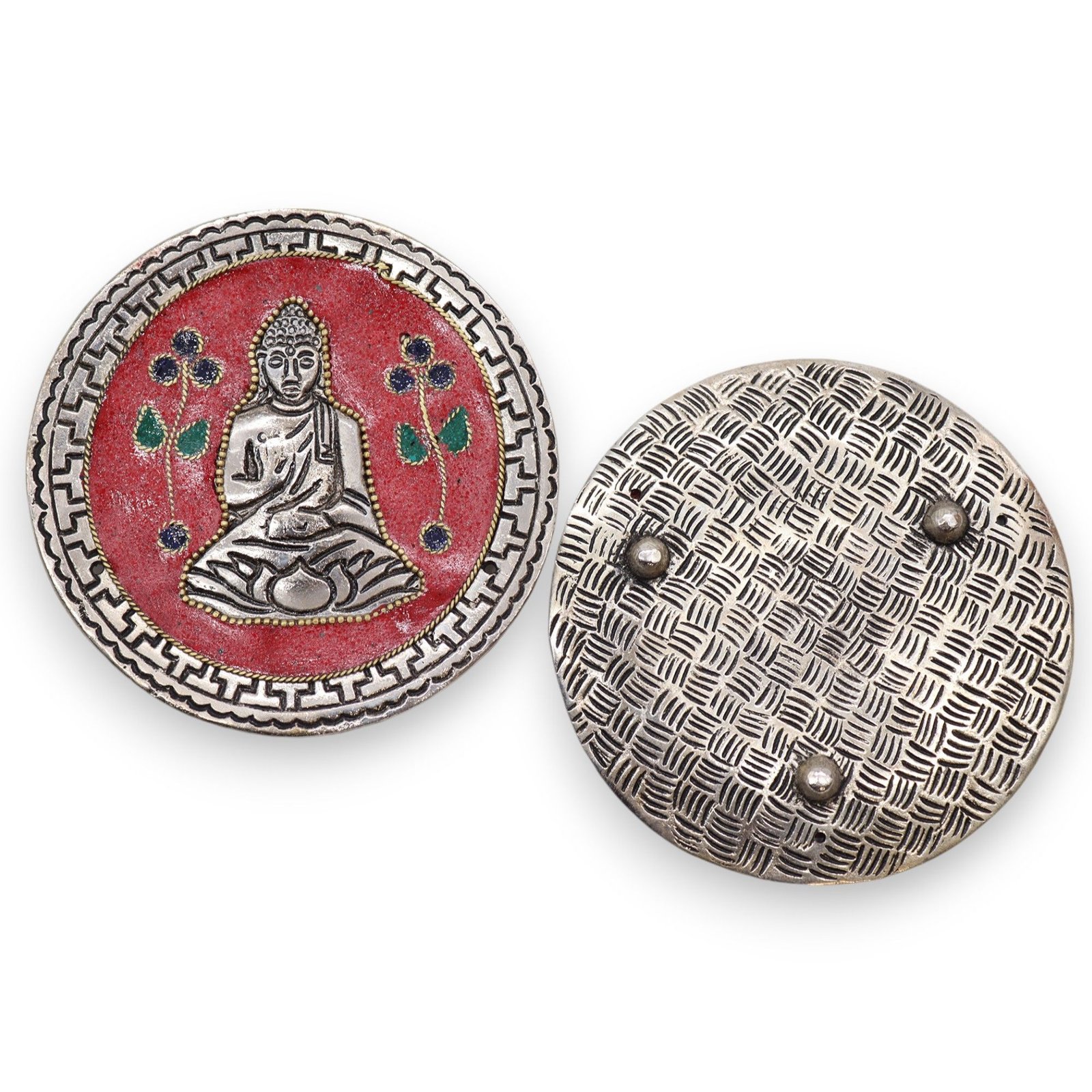 Alternative view of Smilkalų laikiklis „Buddha Red Decor“ – 10 cm raudonos ramybės akcentas