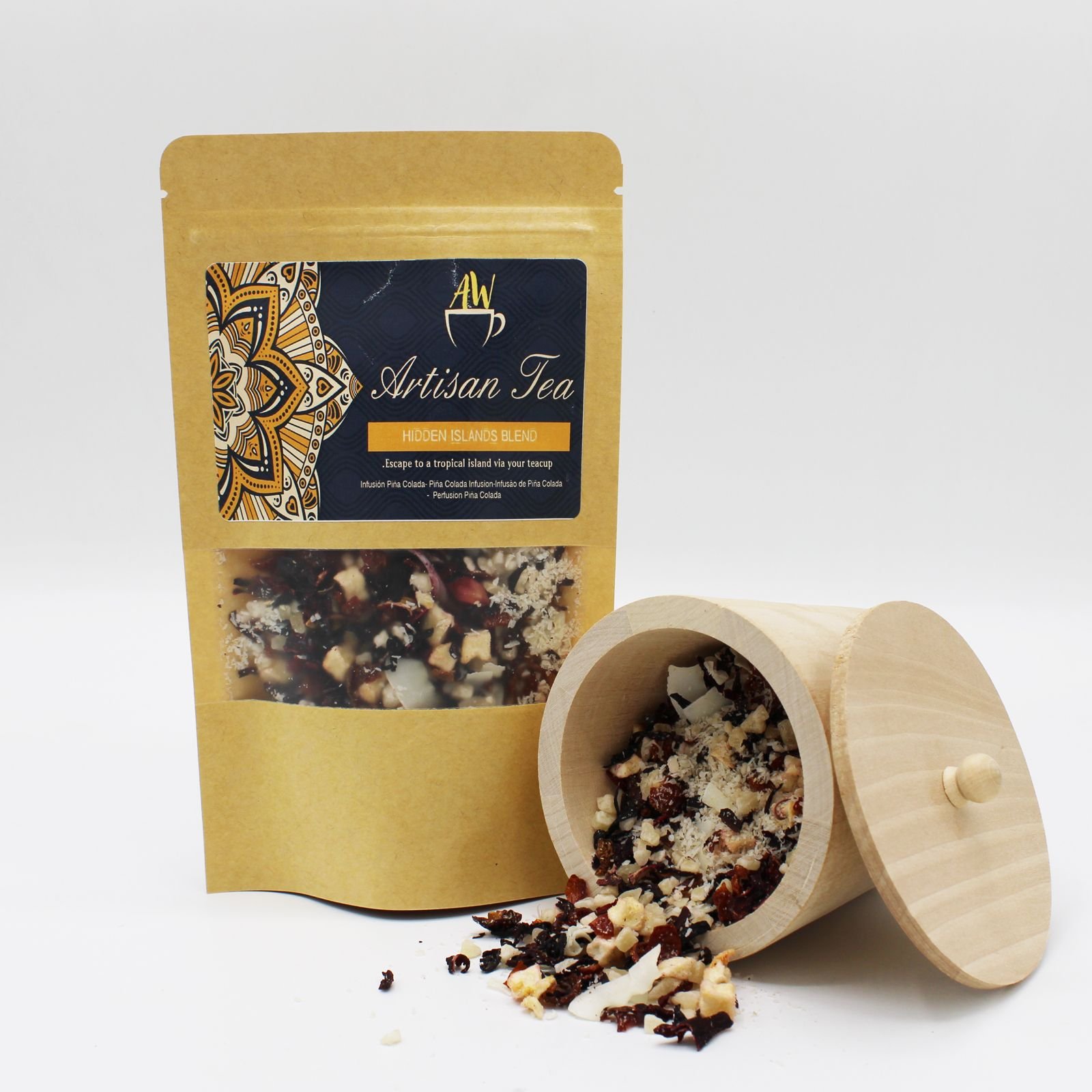 Alternative view of 50 g arbatos mišinys „Hidden Islands Blend“ – tropiška paslaptis jūsų puodelyje