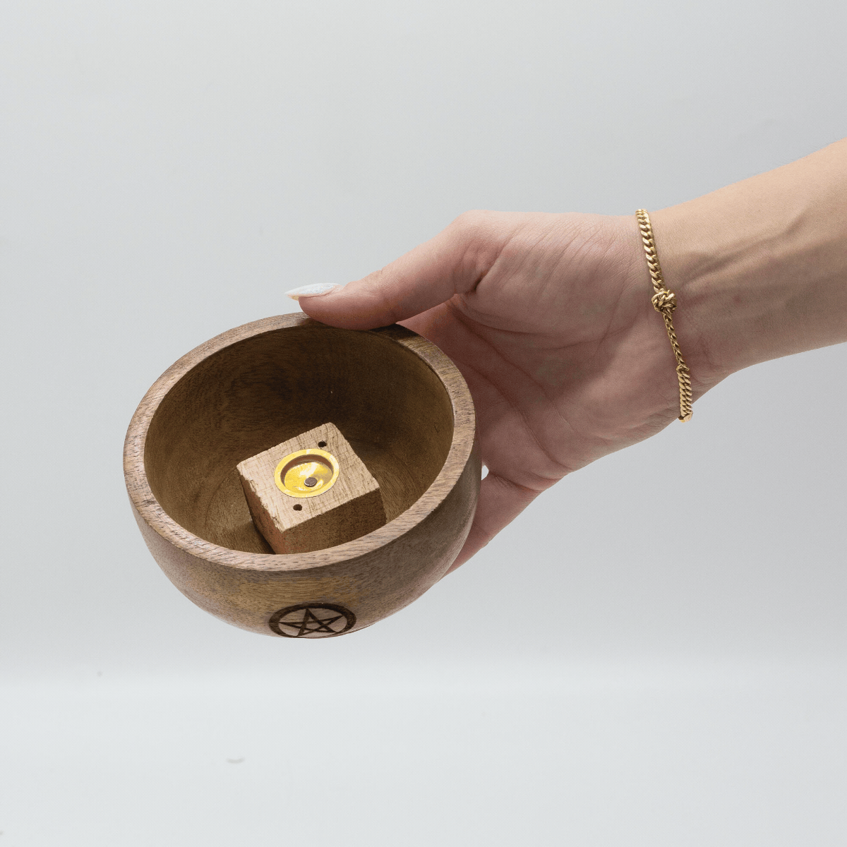 Alternative view of Smilkalų laikiklis „Ritual Bowl“ – mažas mango medžio jaukumo altorėlis
