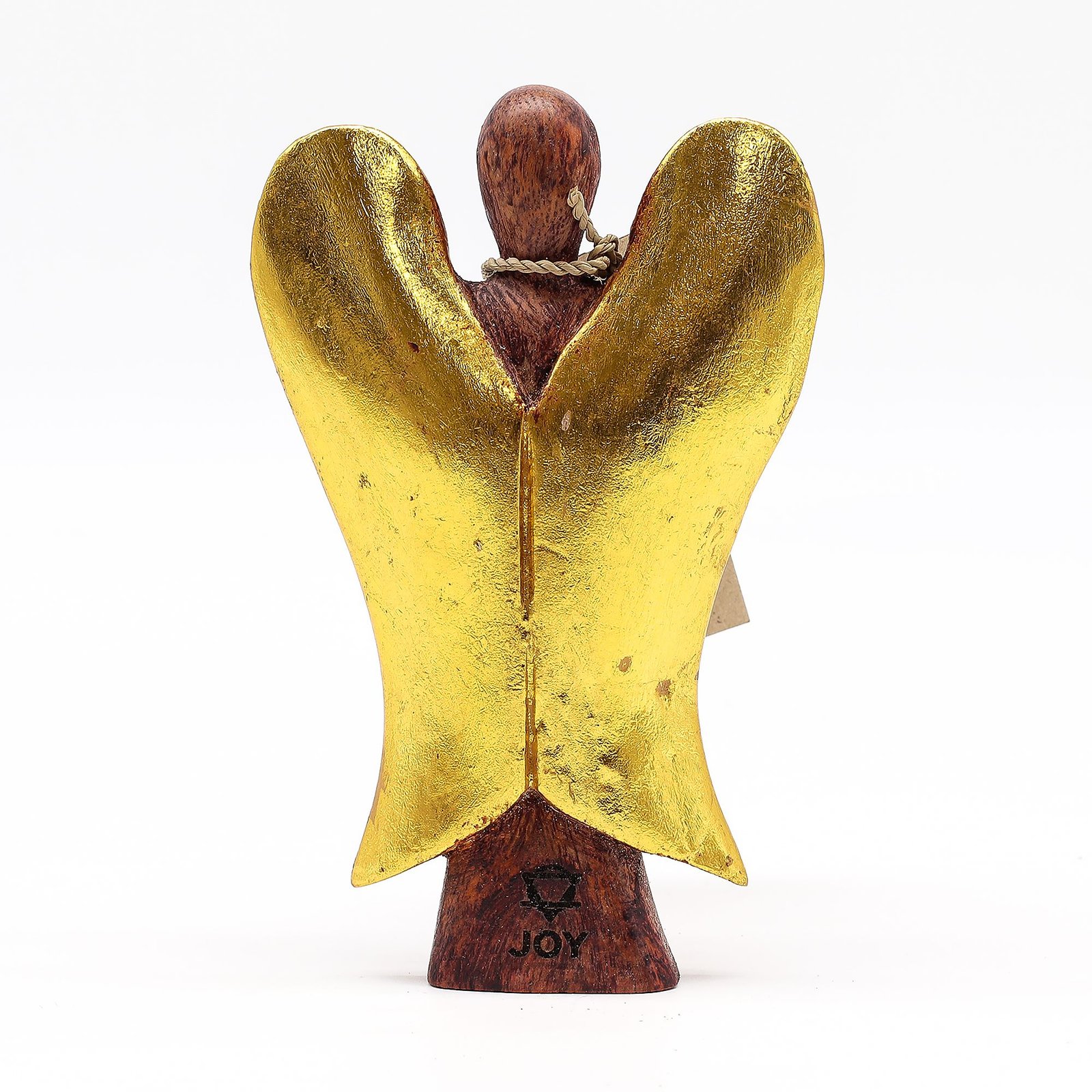 Alternative view of Hati-Hati angelas „Joy“ – 15 cm suar medžio ramybės ir šviesos statulėlė