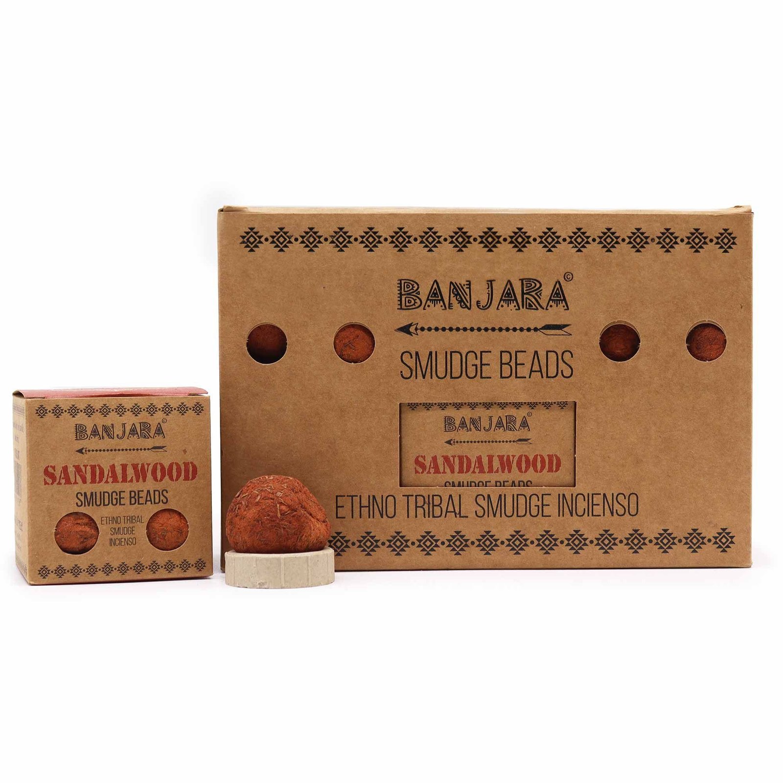 Smilkalų karoliukai „Sandalwood“ – švelnaus sandalmedžio ritualo kvapas