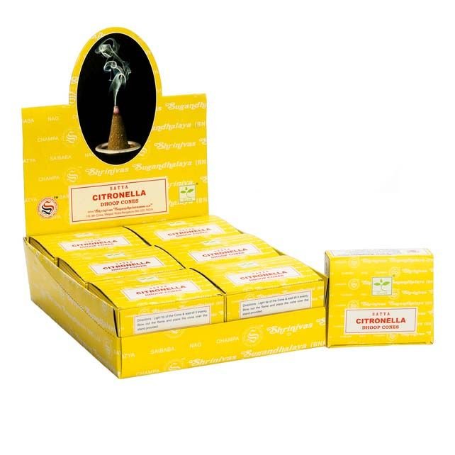 Egzotiški smilkalai „Citrinų dhoop kūgeliai“ – gaivus aromatas jūsų namų ritualams
