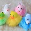 Plaukų gumelės „Cotton Animal“ – 5 žaismingų kasdienio jaukumo akcentų rinkinys