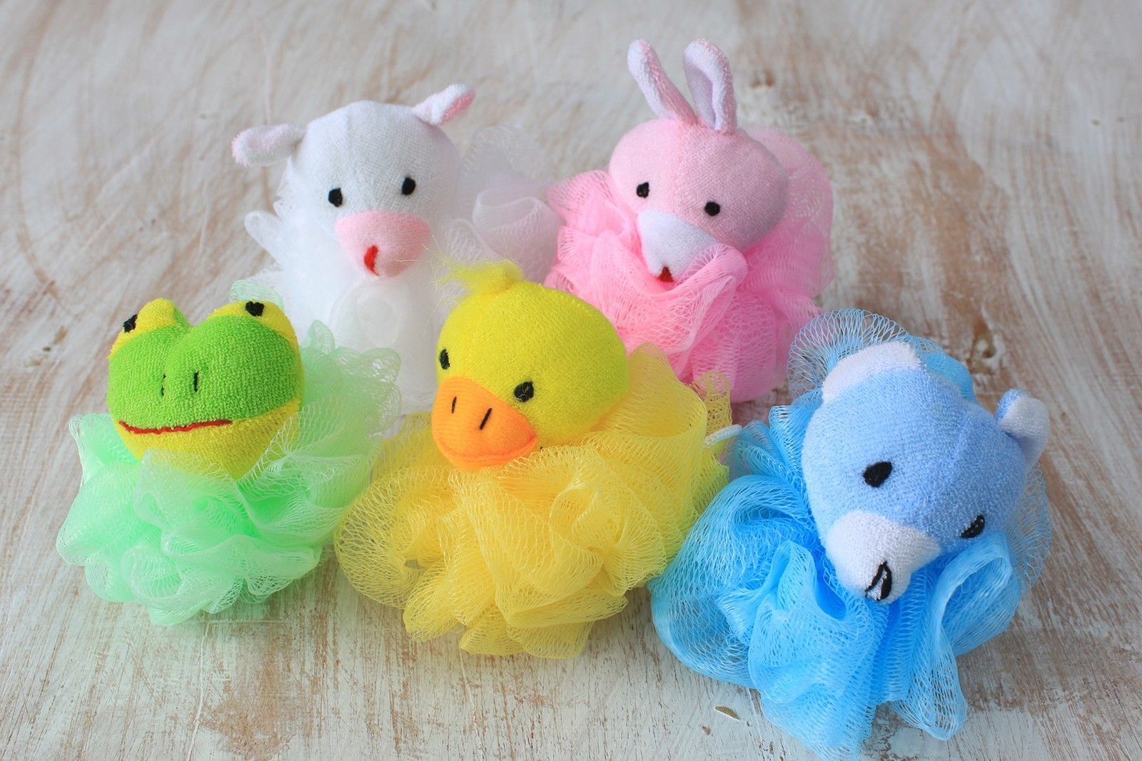 Plaukų gumelės „Cotton Animal“ – 5 žaismingų kasdienio jaukumo akcentų rinkinys