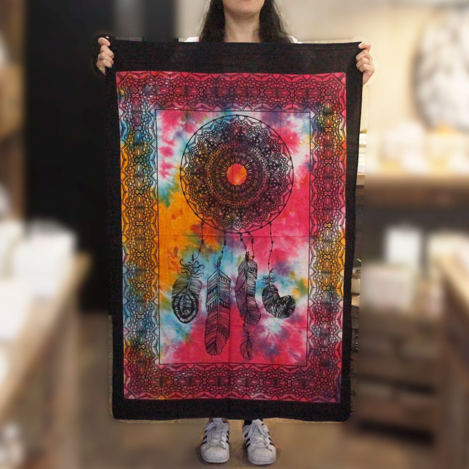 Alternative view of Medvilninė sieninė dekoracija „Dream Catcher“ – jaukus sapnų gaudymo akcentas namams