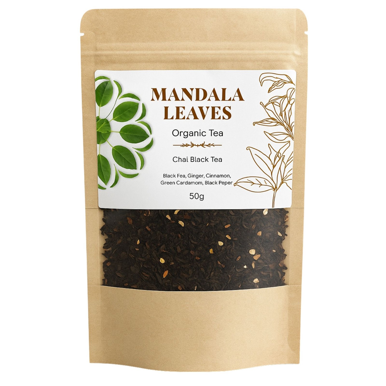 Alternative view of Ekologiška chai juodoji arbata „50g Organic Chai Black Tea“ – šildantis rytietiškas ritualas