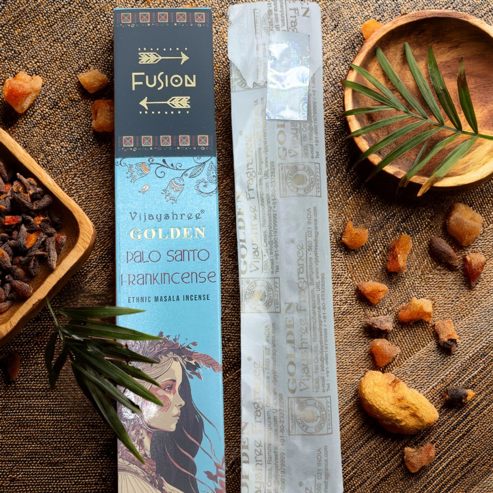 Smilkalų lazdelės „Golden Palo Santo“ – auksinės ramybės ir sakralios tylos akimirka