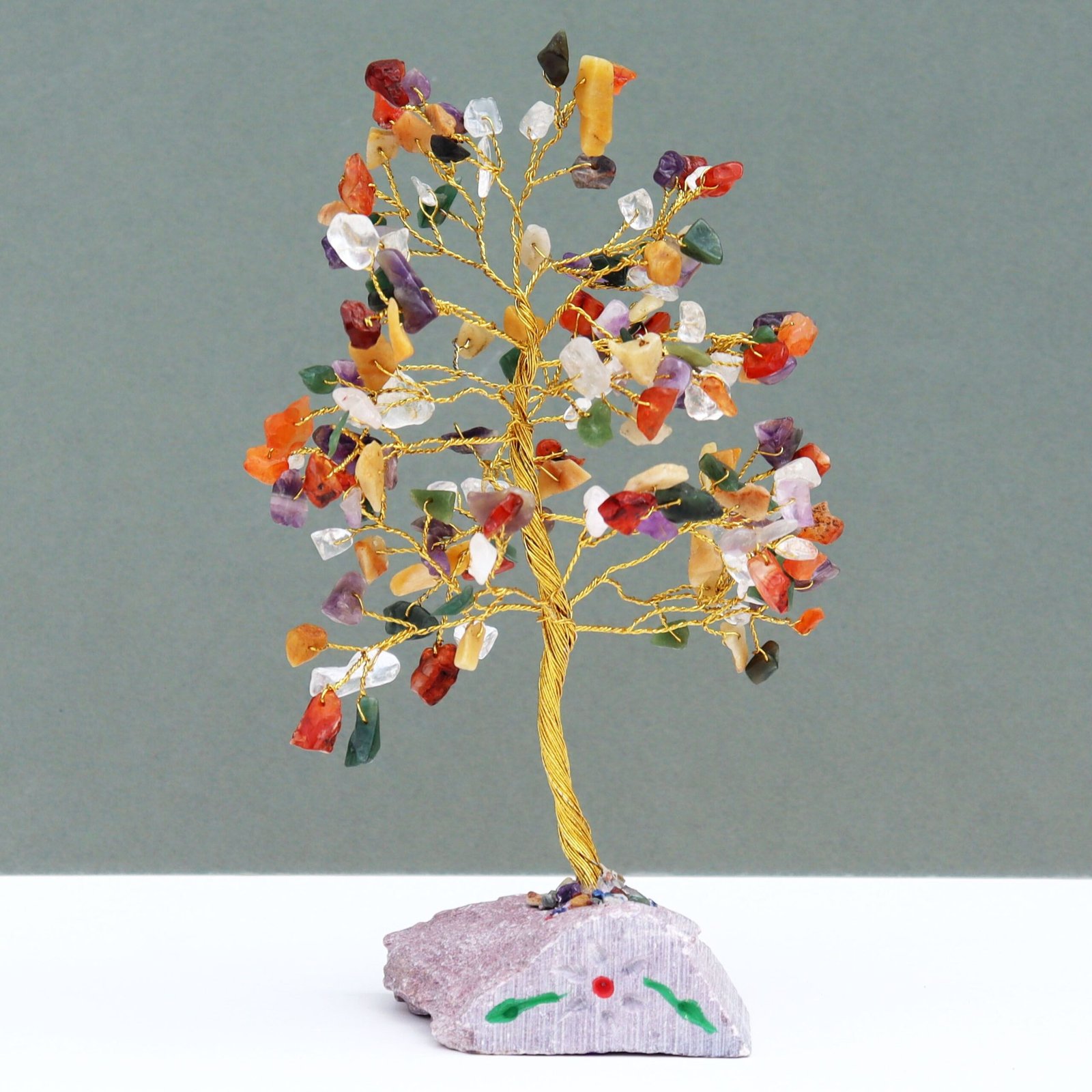 Indiškas brangakmenių medelis „Mixed Gemstone Tree“ – 160 akmenėlių namų magijai
