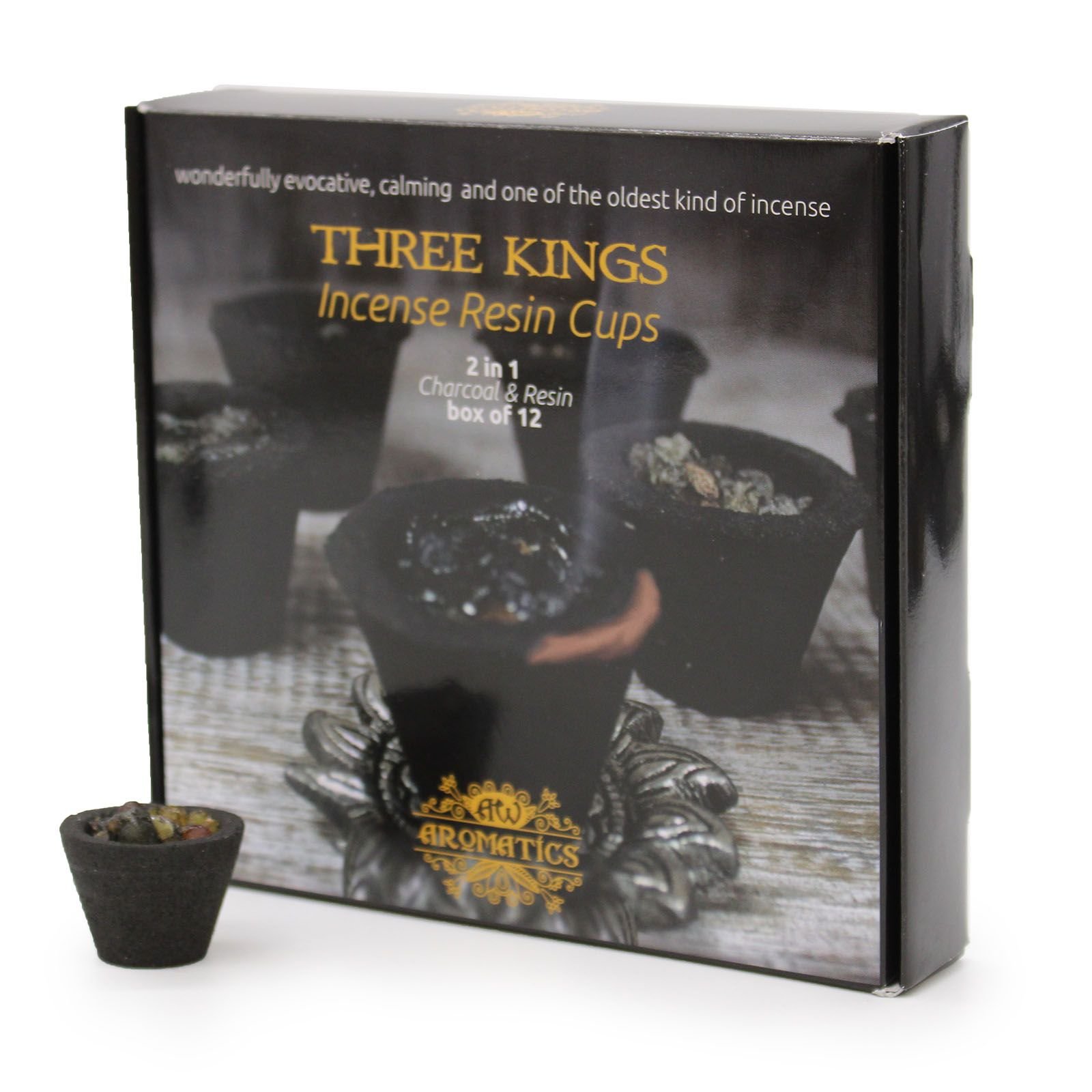 Dervos indeliai „Three Kings“ – 12 smilkalų indelių ritualui ir jaukiai namų atmosferai
