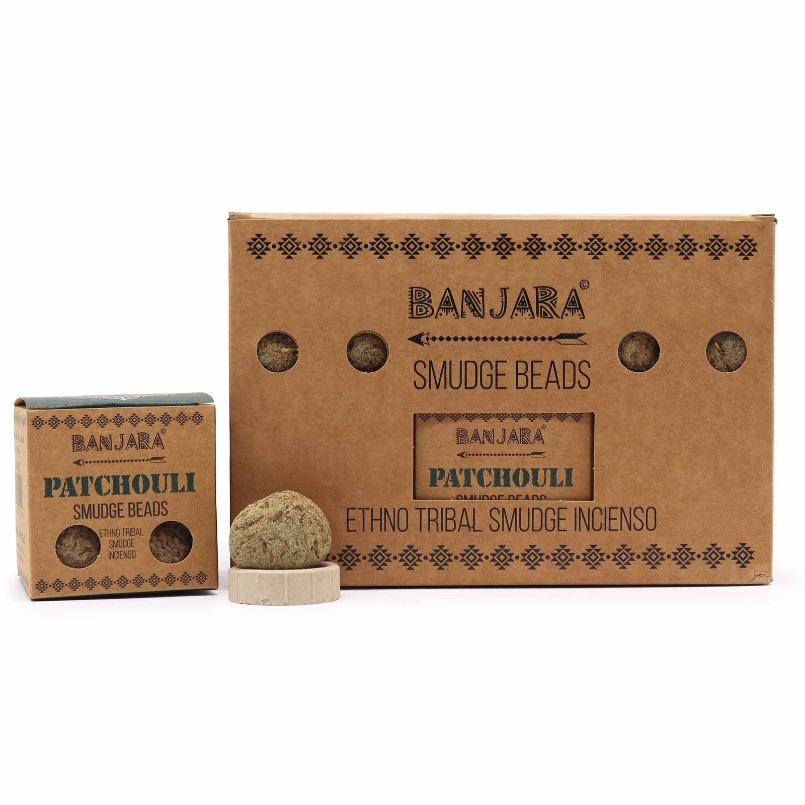 Smilkalų karoliukai „Patchouli“ – žemiškos ramybės ir paslaptingo ritualo akcentas