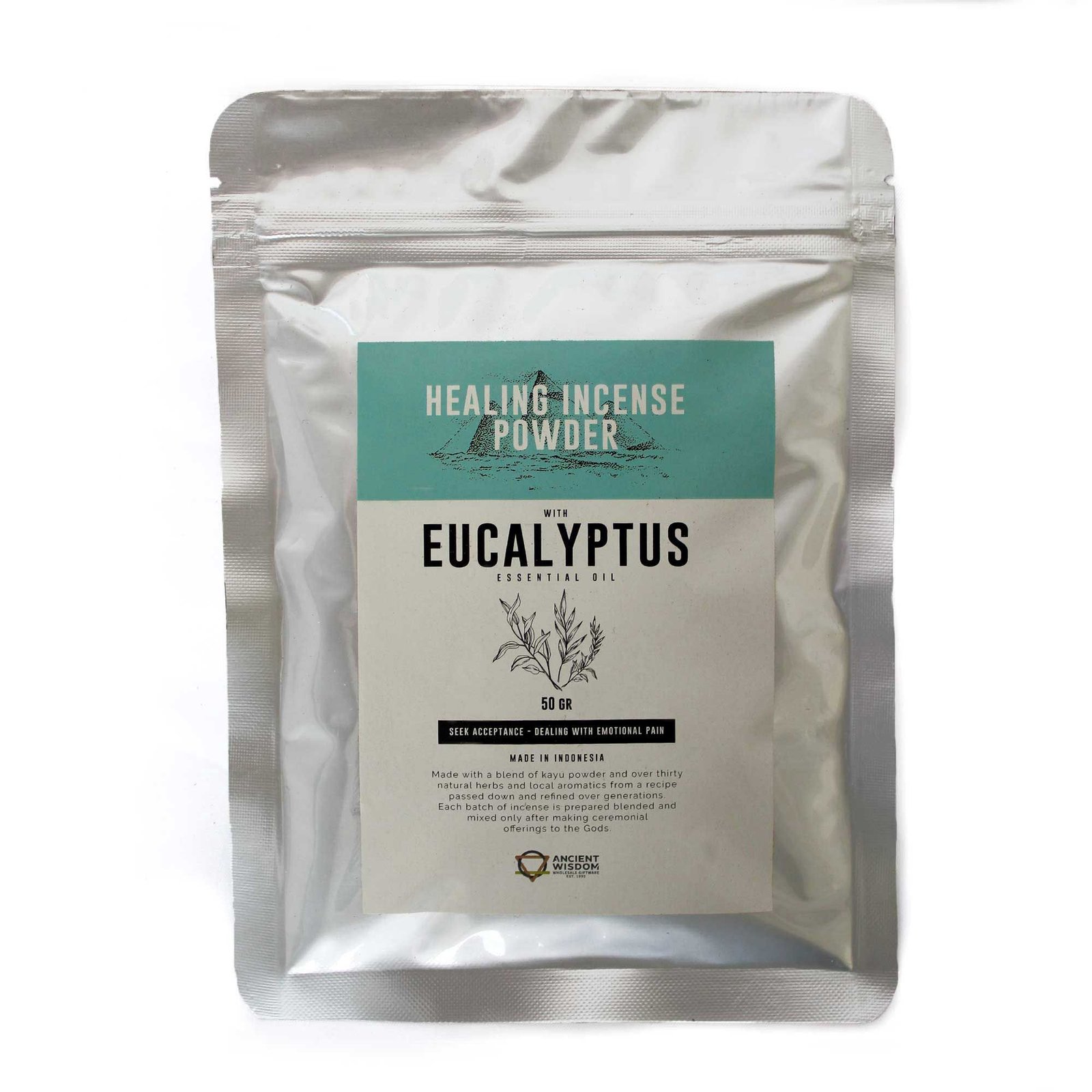Gydomųjų smilkalų milteliai „Eucalyptus“ – gaivaus ritualo kvapas namų ramybei