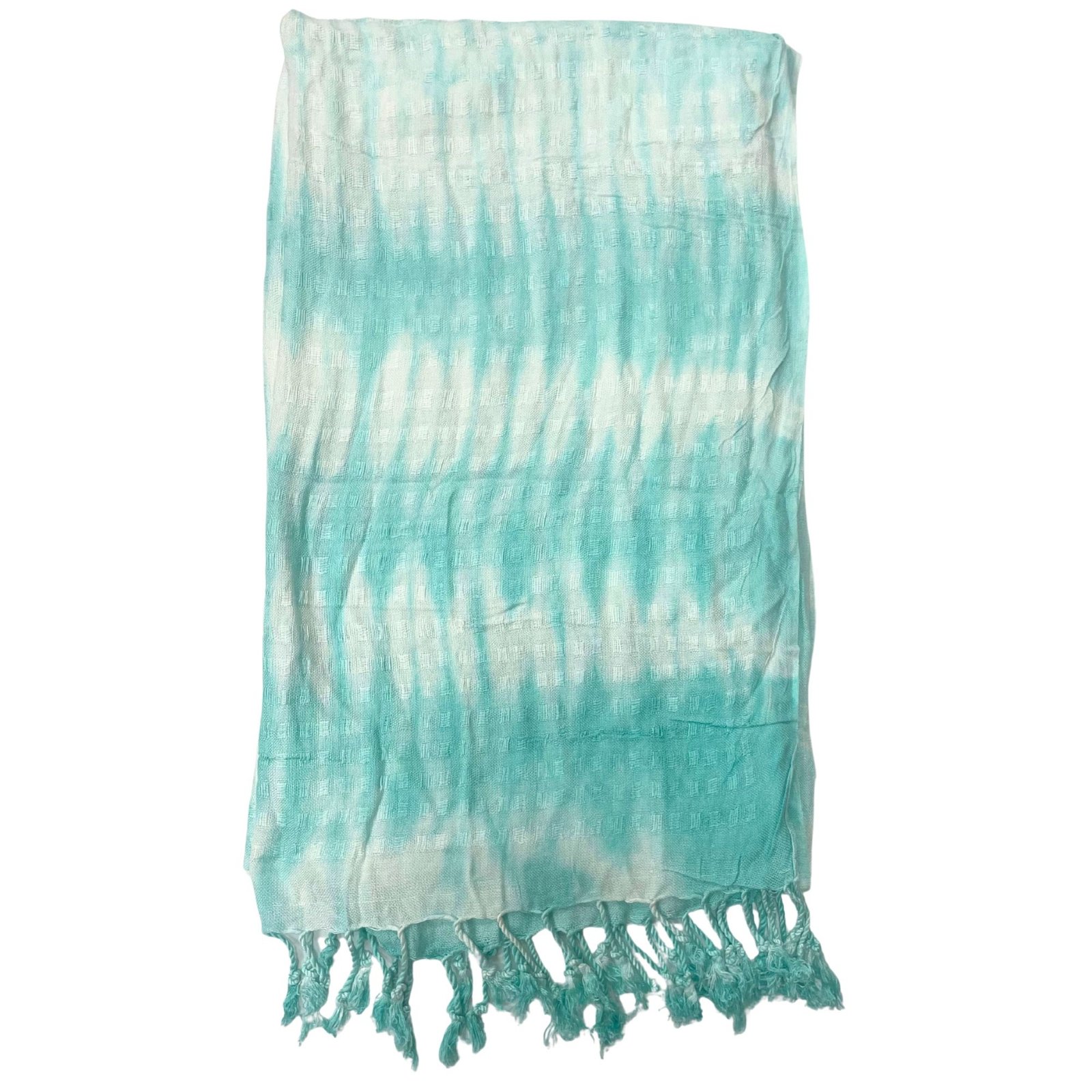Boho stiliaus skara „Teal Stripes & Motiff“ – lengvas lininio viskozės audinio prisilietimas